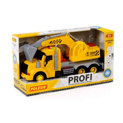 Polesie Spielzeug-Auto Polesie Profi LKW-Bagger mit Schwungantrieb Box