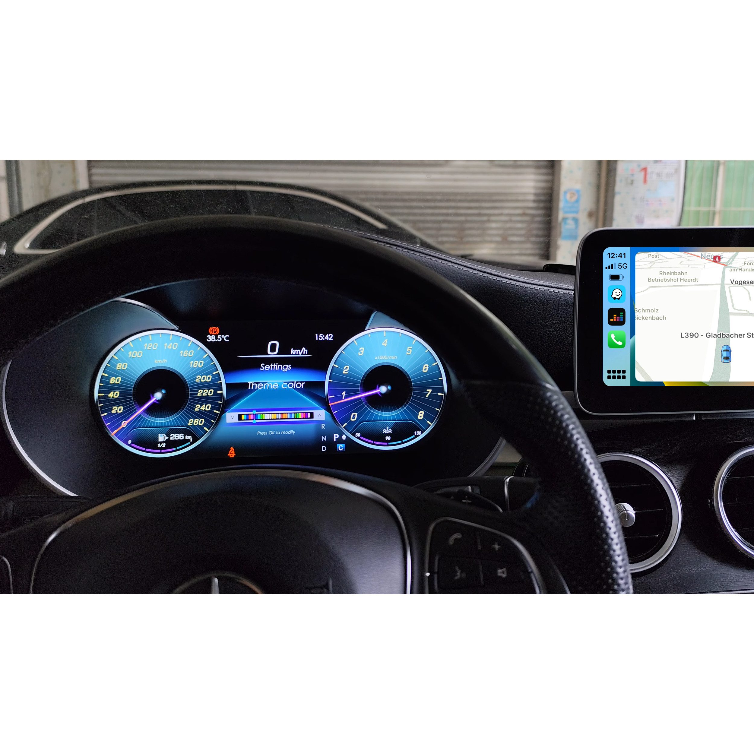 TAFFIO Tachometer Für Mercedes C / GLC W205 A205 X253 C253 Digital Tacho Kombiinstrument