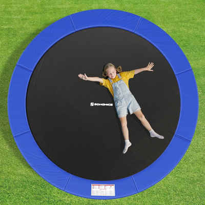 SONGMICS Trampolin-Abdeckplane Ø 305 cm, Randschutz, UV-resistent