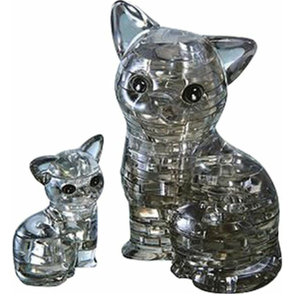 3D-Puzzle 3D Kristallpuzzle Katze und Kätzchen 49 Teile
