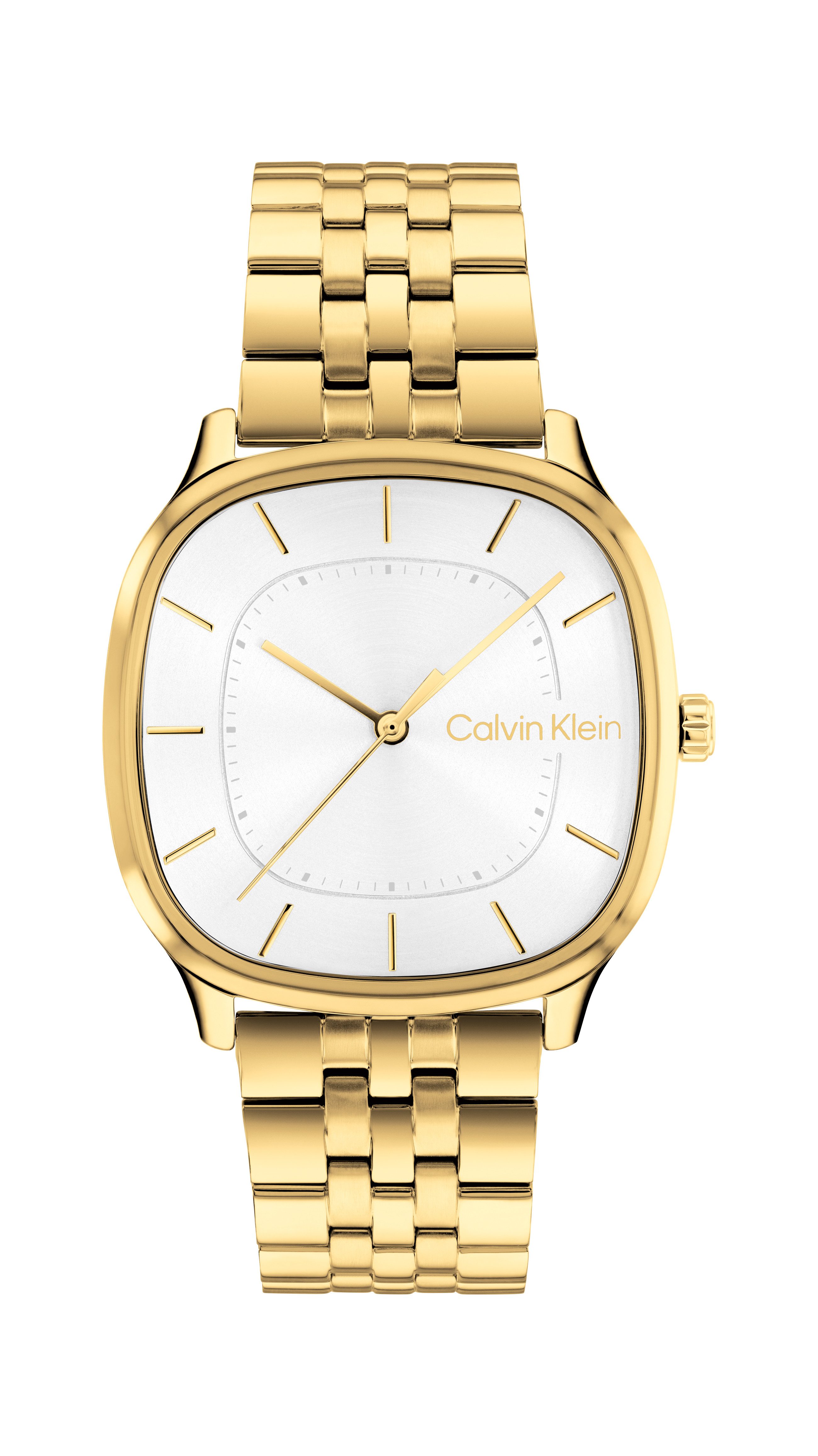 Calvin Klein Quarzuhr CK SHAPE 25200582, Armbanduhr, Damenuhr, Herrenuhr, Edelstahlarmband, analog