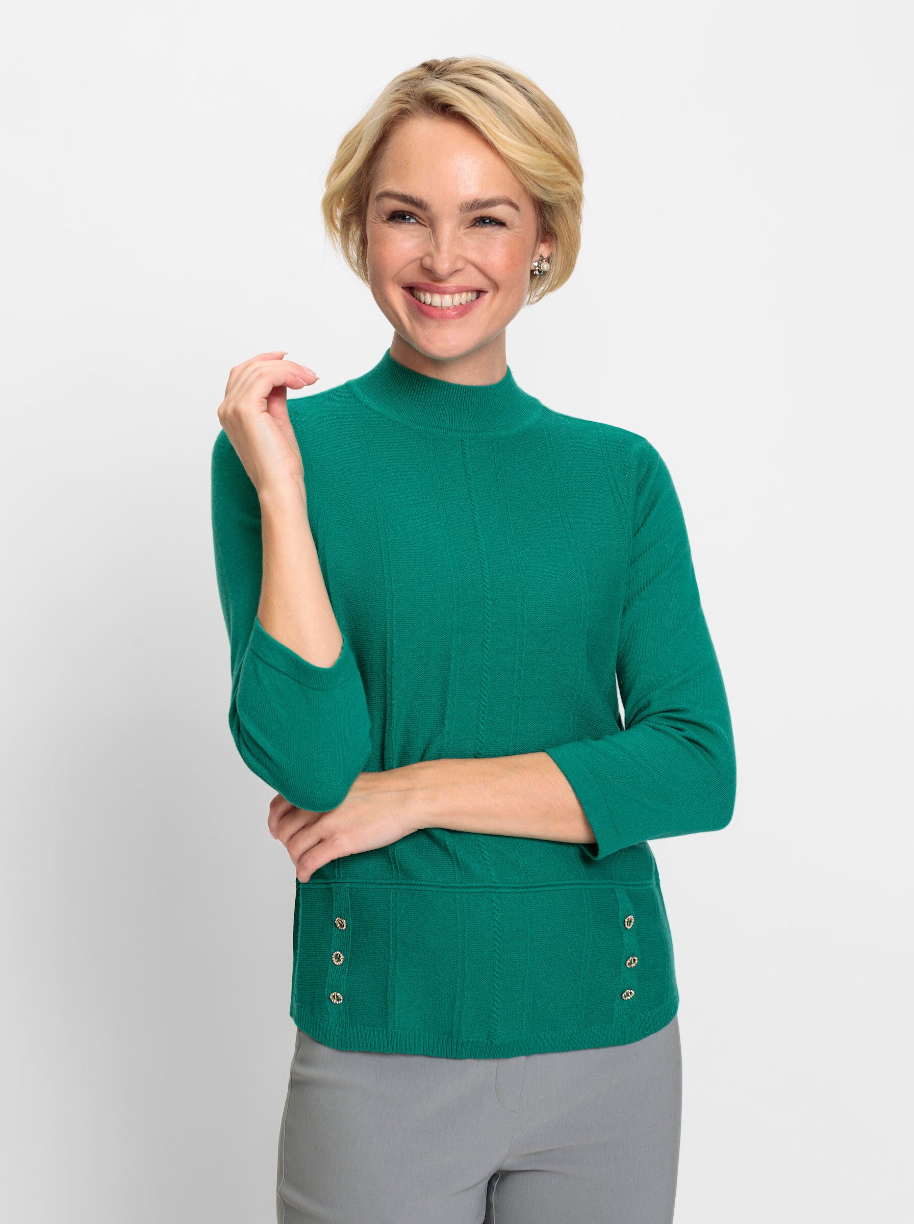 Witt Strickpullover Stehkragenpullover . günstig online kaufen