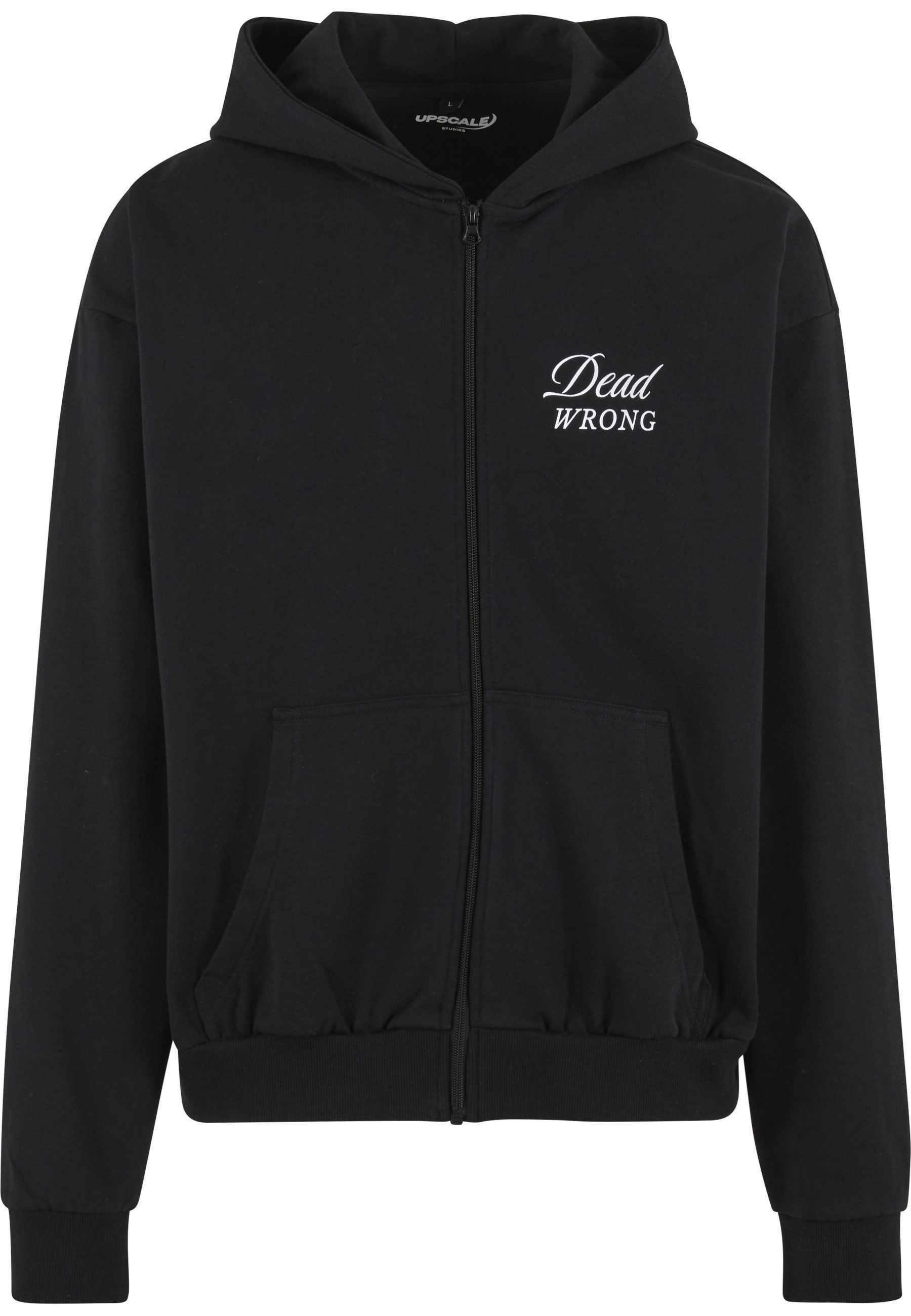 Upscale by Mister Tee Kapuzenpullover Upscale by Mister Tee Dangerous Grounds Oversize Zip Hoody (1-tlg)