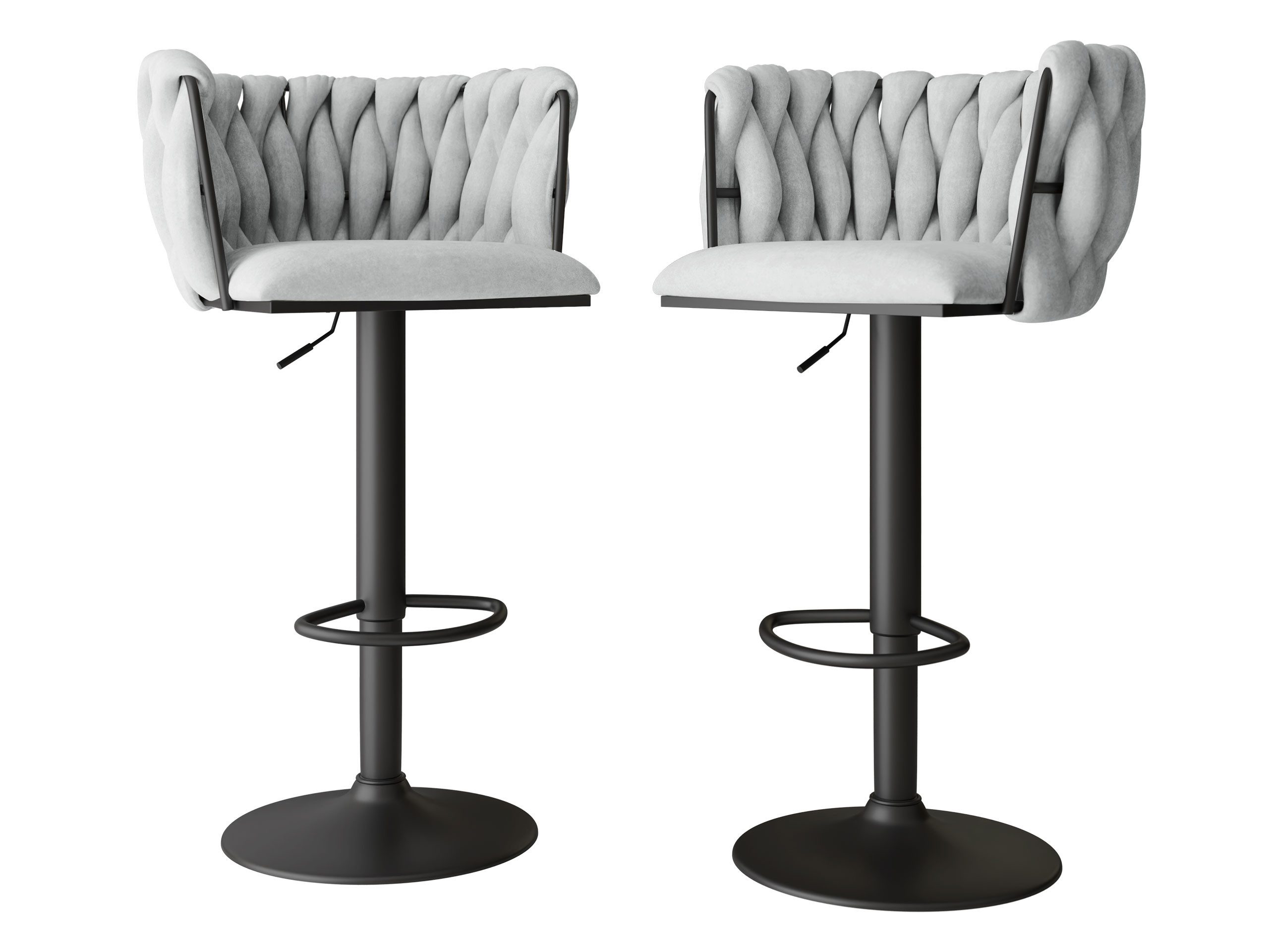 MIRJAN24 Barhocker Muz BS-1142/BK (2er-Set), Gasdruckfeder, günstig online kaufen