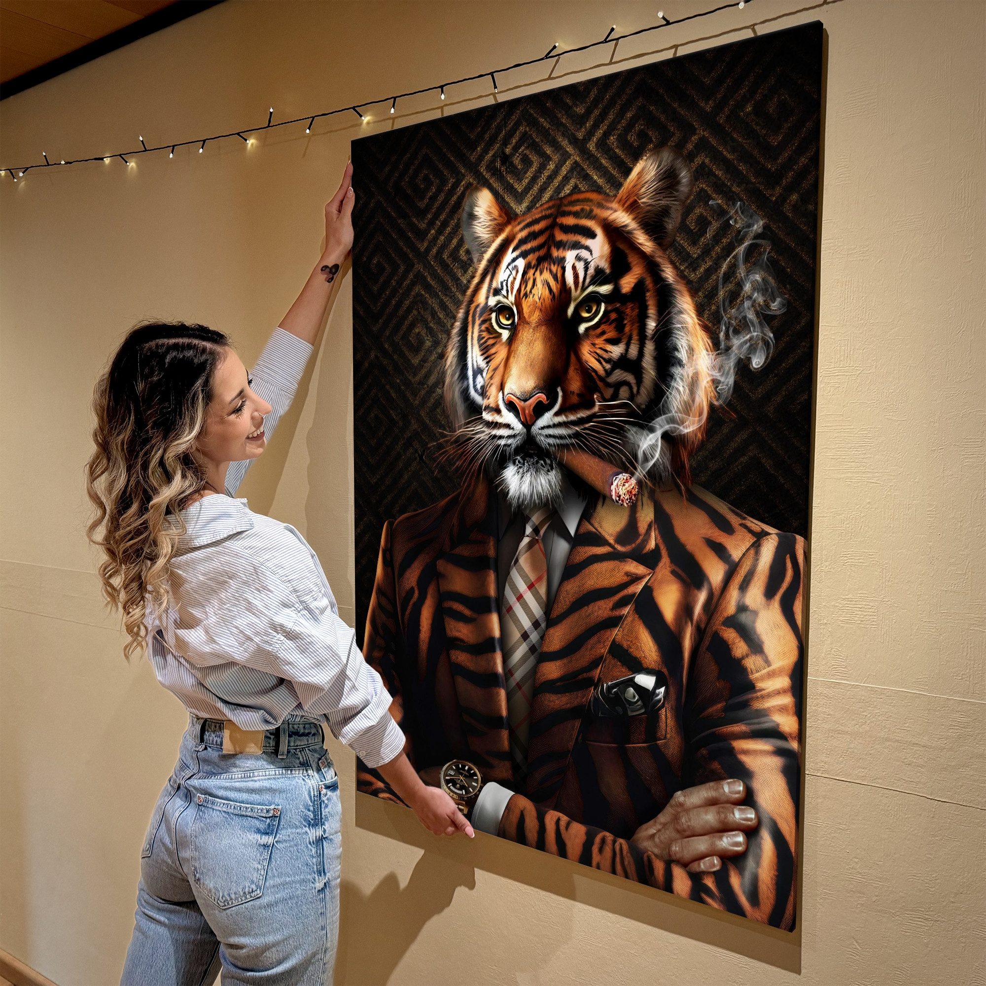 Artmazing Leinwandbild Tiger von Welt, Tiger von Welt, gesp. auf FSC Echtholz-Keilrahmen, in versch. Größen