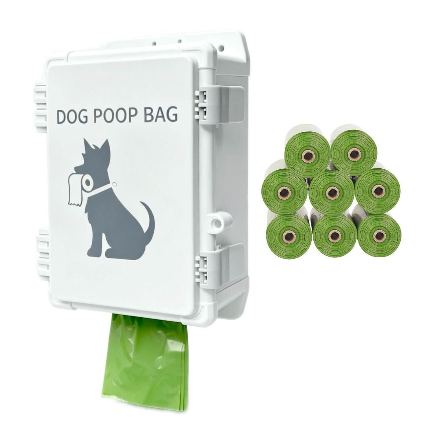 LuxusKollektion Müllsackständer Hundekotspender Outdoor m. 8 Rollen wasserdicht