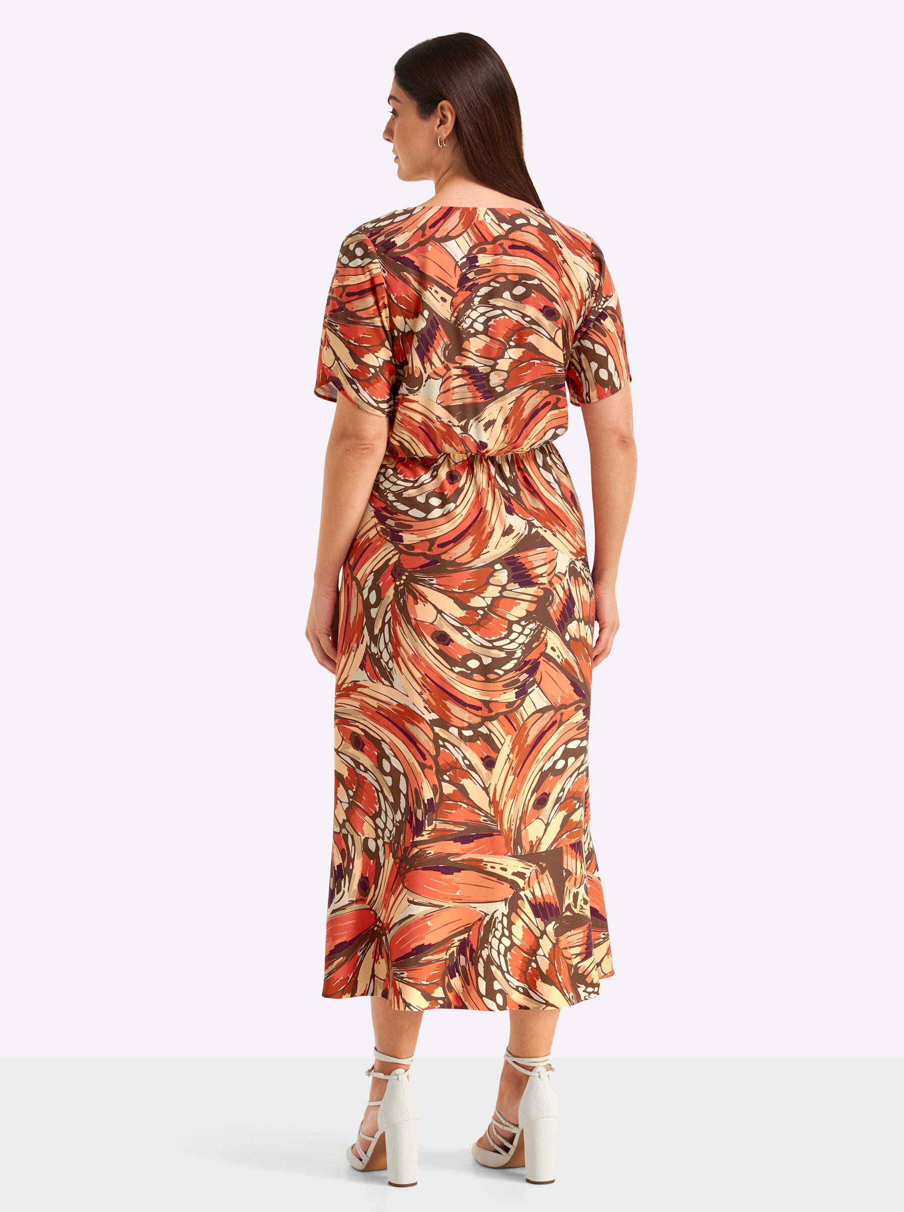 Sheego Etuikleid Kleid Kurzarm