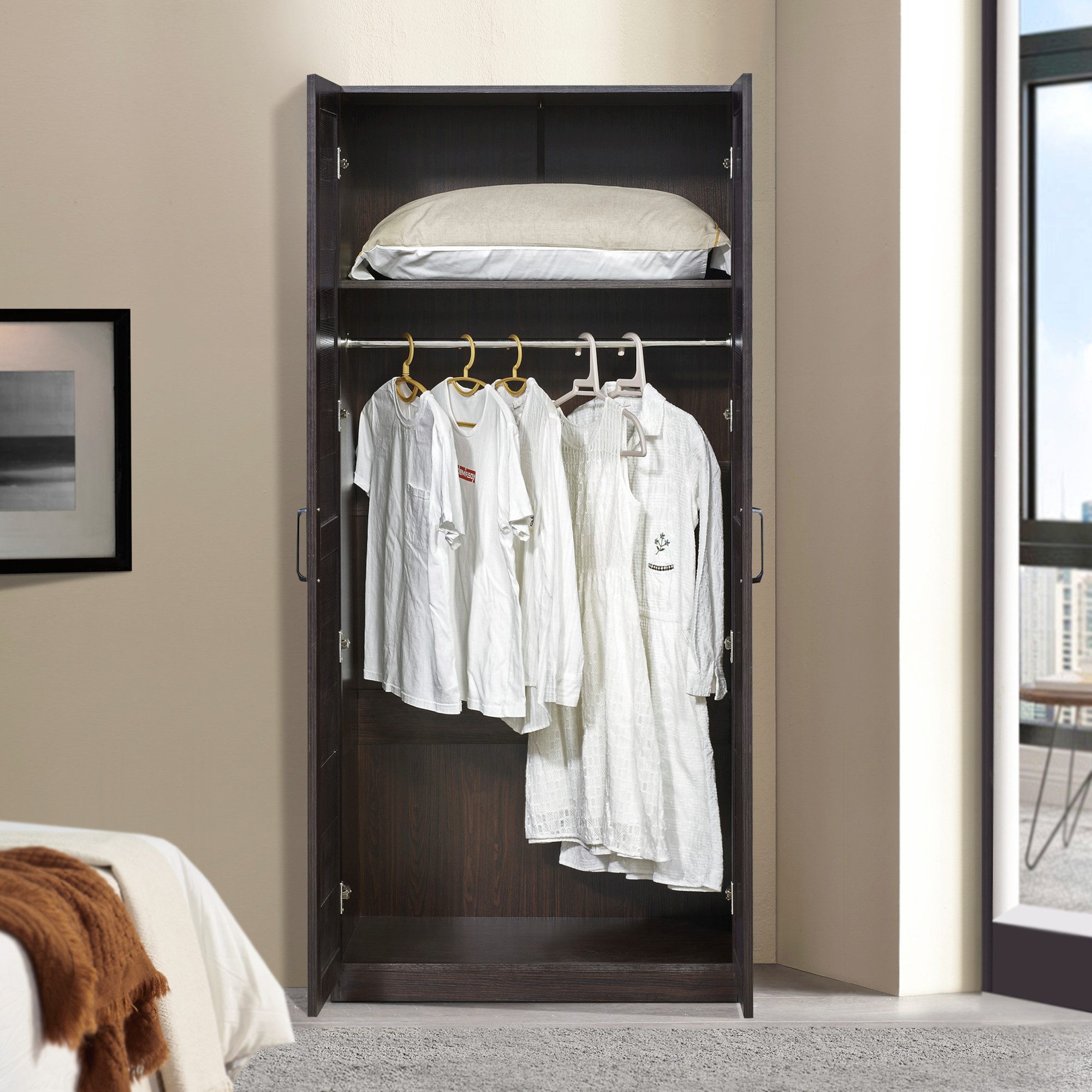 en.casa Kleiderschrank »Finning« 1 Stange, 1 günstig online kaufen
