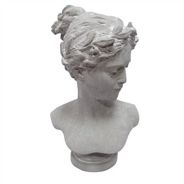 Linoows Dekoobjekt Aphrodite Büste, Antiken Skulptur, Frauenbüste 29 cm, Hand gefertigt