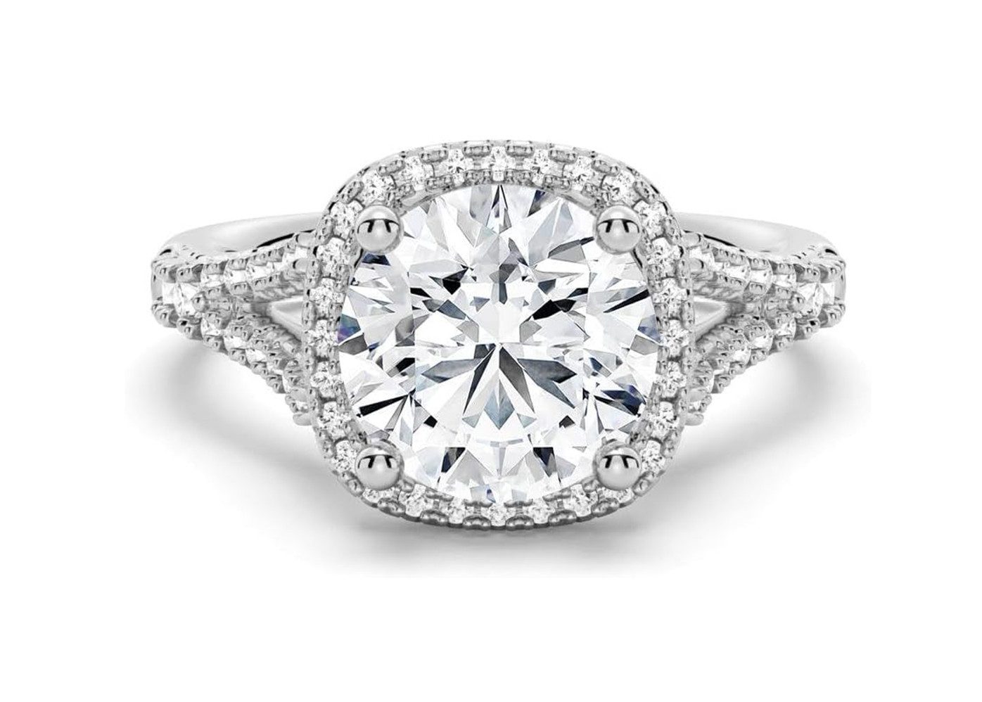 Verlobungsring Damen ring,Ehering,1.5ct,D,VS1,3EX,Diamantring aus Laborzucht