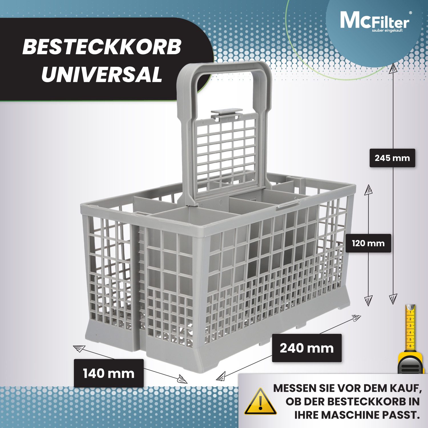 McFilter Besteckkorb Universal passend für AEG MIELE SIEMENS BOSCH ZANKER N günstig online kaufen