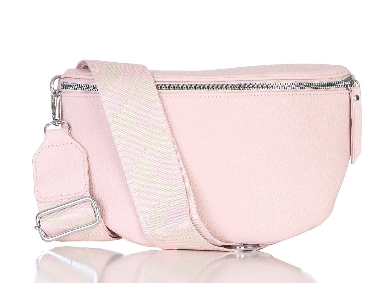 simaranda Handtasche Gürteltasche Damen 25 Rosa Klein 23 x 14 x 7 cm