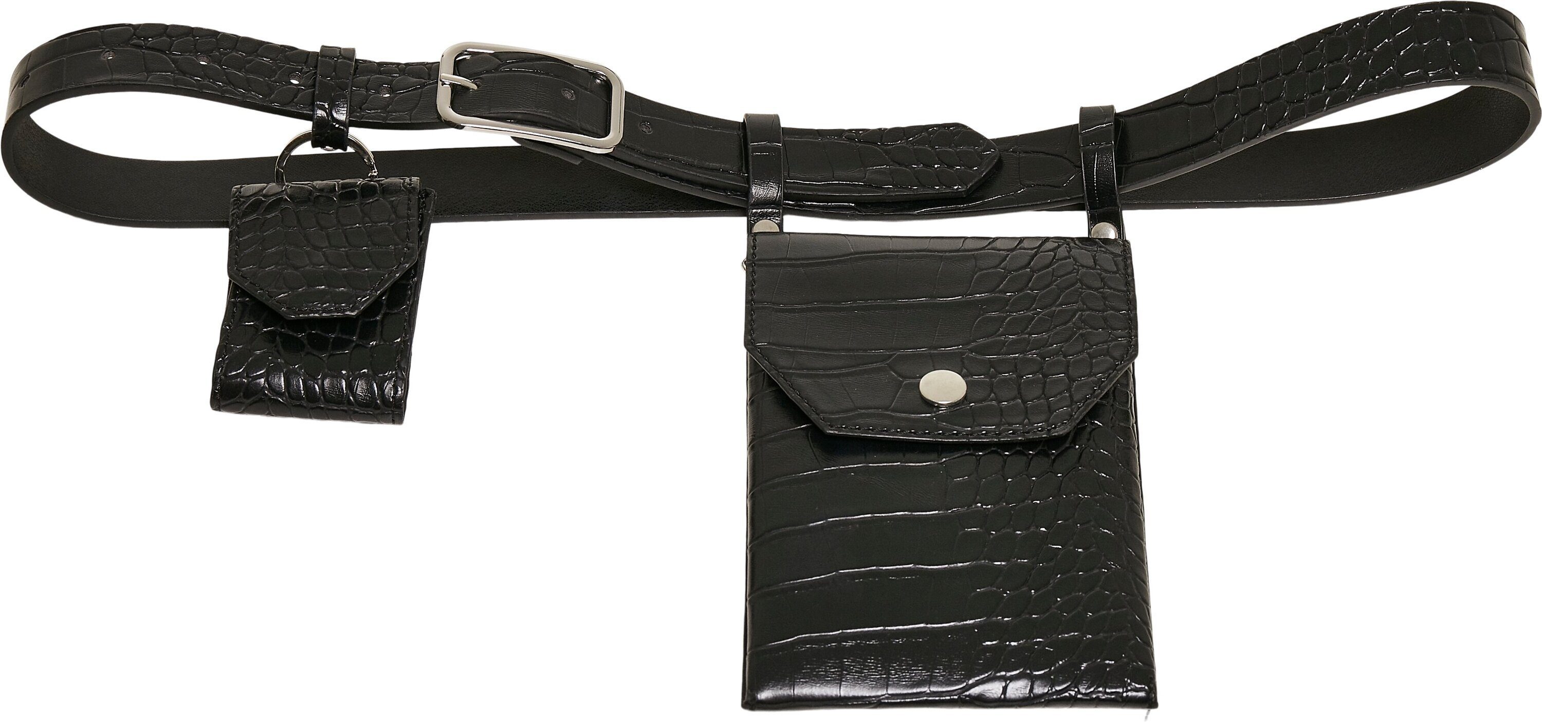 URBAN CLASSICS Hüftgürtel Accessoires Synthetic Belt Leather Croco With Pouch