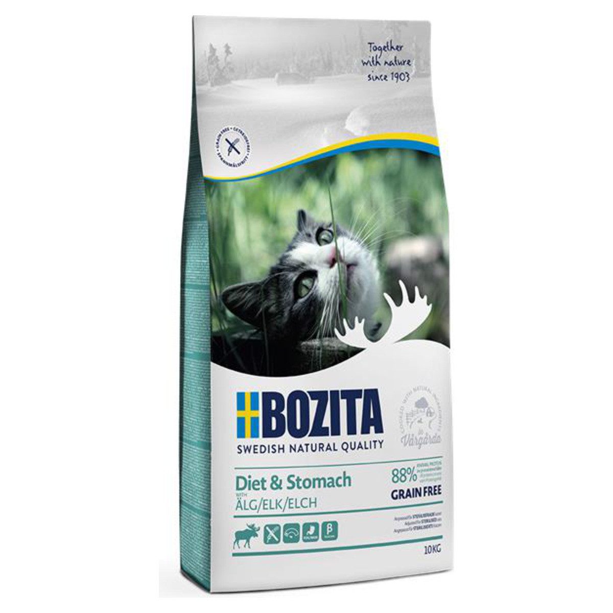 Bozita Diet & Stomach Grain free Elk 10 kg, für: Katze