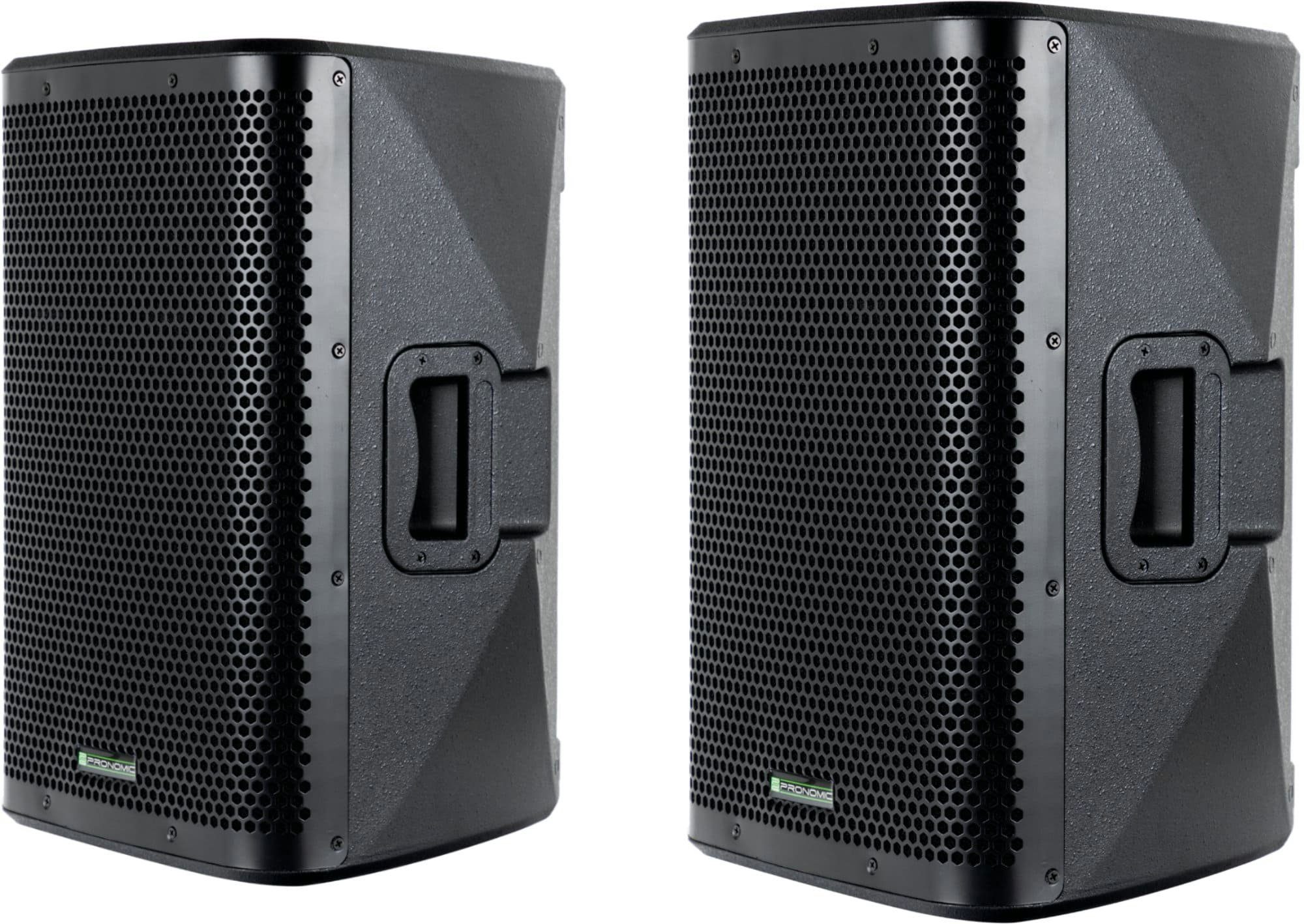 Pronomic C-210 MP 10" Passivboxen Set im Multifunktionsgehäuse samt Stativen Lautsprecher (Nein, 200 W, passive 2-Wege Box mit 3 Tragegriffe & Boxenstative aus Stahl)