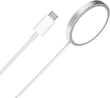 MagSafe Handyhüllen Case Clear für Apple iPhone 14 Airpods Pro Induktions-Ladegerät (Set, 2-tlg., Magsafe Case, Magnetische Funktionalität Backcover Transparent Charger Pad Hülle)