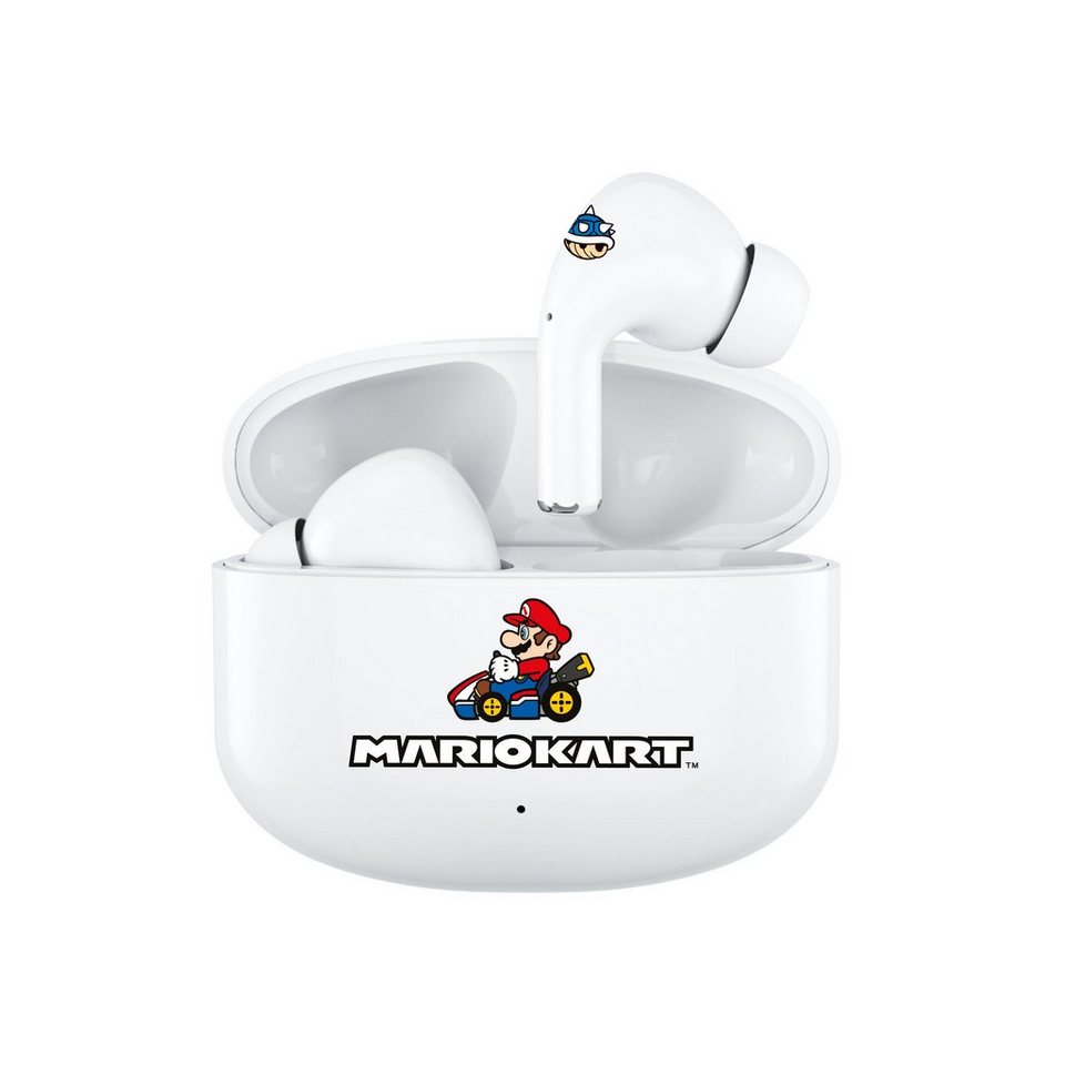 OTL Mariokart Bluetooth 5.1 Kinder-Kopfhörer mit Ladebox Bluetooth-Kopfhörer  (Google Assistant, Siri, Alexa, Voice Assistant, BLuetooth, True Wireless,  Hochwertiger Sound, Leichtes Gewicht)