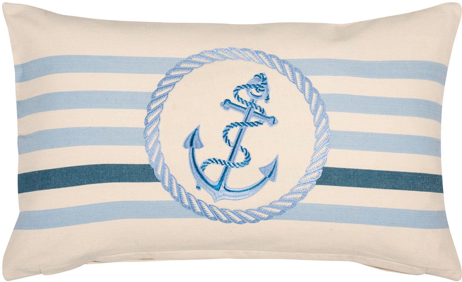 PAD Dekokissen Sea, einzigartiges Design, Kissenhülle ohne Füllung, 1 Stück blue