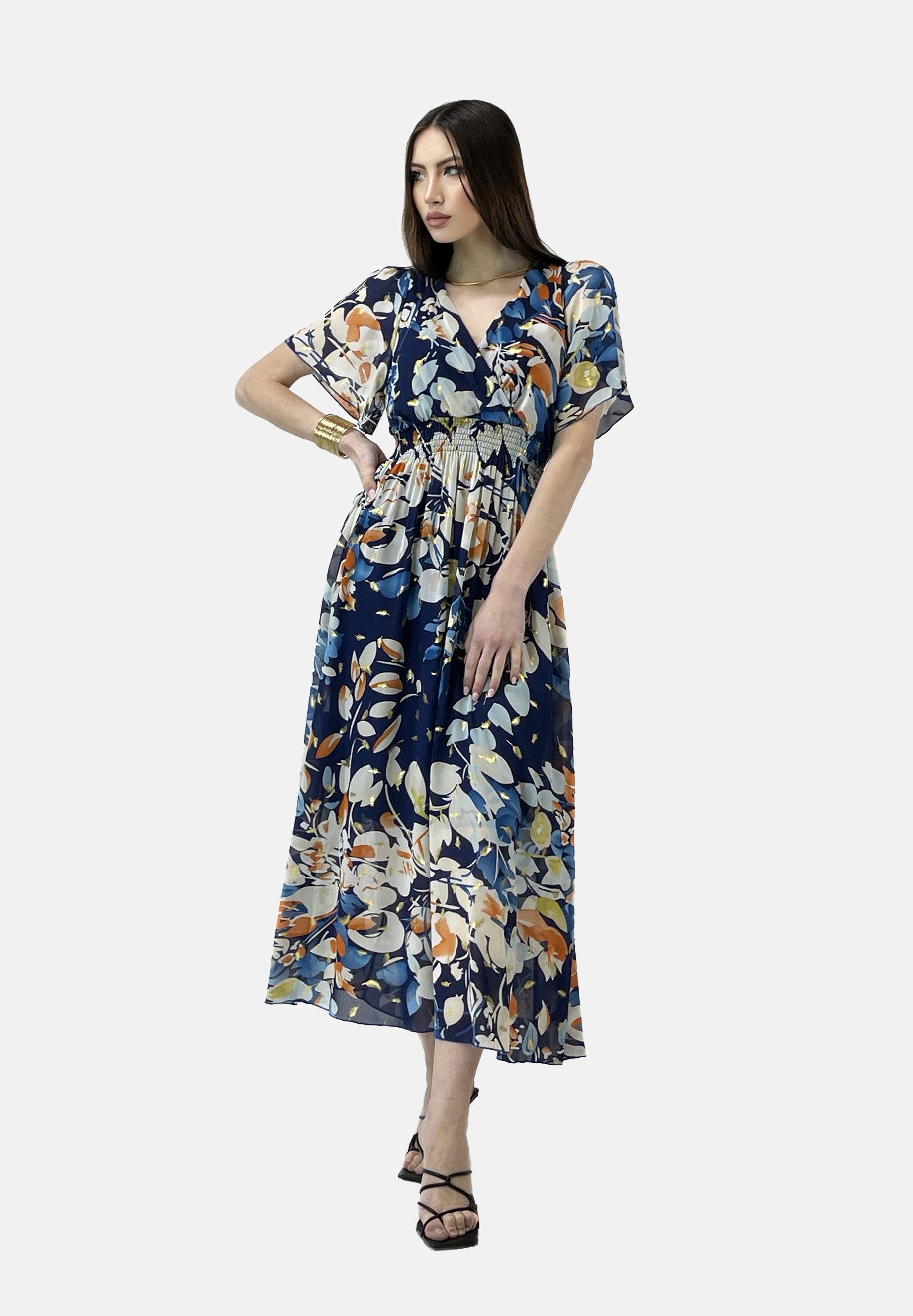 Elara Sommerkleid Sommer Kleid mit Muster