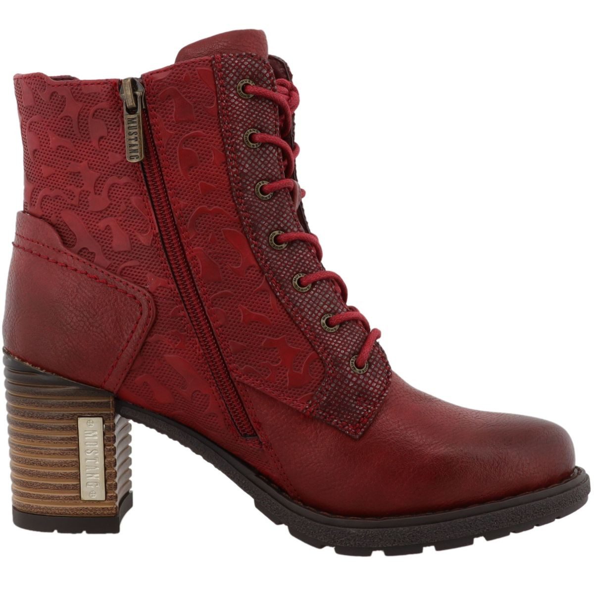 Mustang Shoes 15M0182001-bordo Stiefelette günstig online kaufen