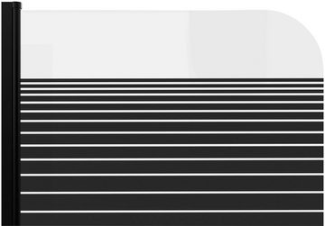 Marwell Badewannenfaltwand BLACK LINES, Einscheibensicherheitsglas, (1 tlg), mit Sichtschutz