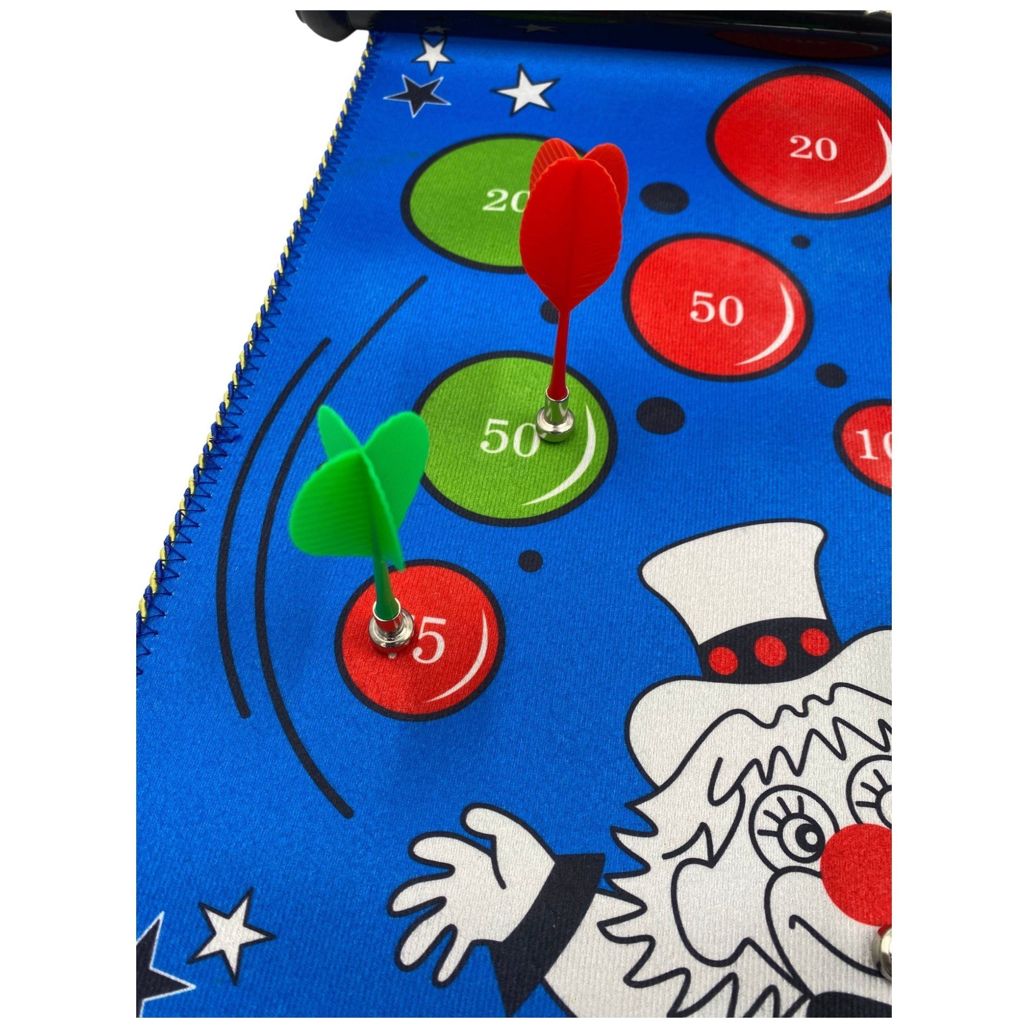 Sunflex Dartscheibe sunflex Magnetische Dartscheibe Circus, (7-tlg)