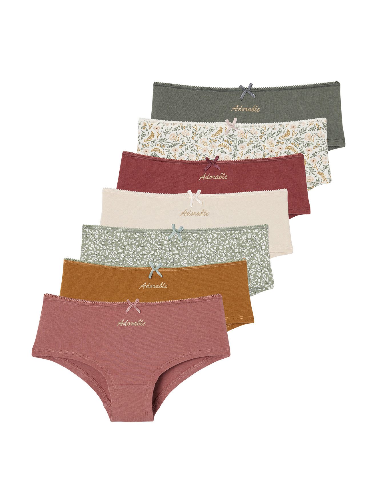 Slip 7er-Pack Mädchen Shortys ADORABLE