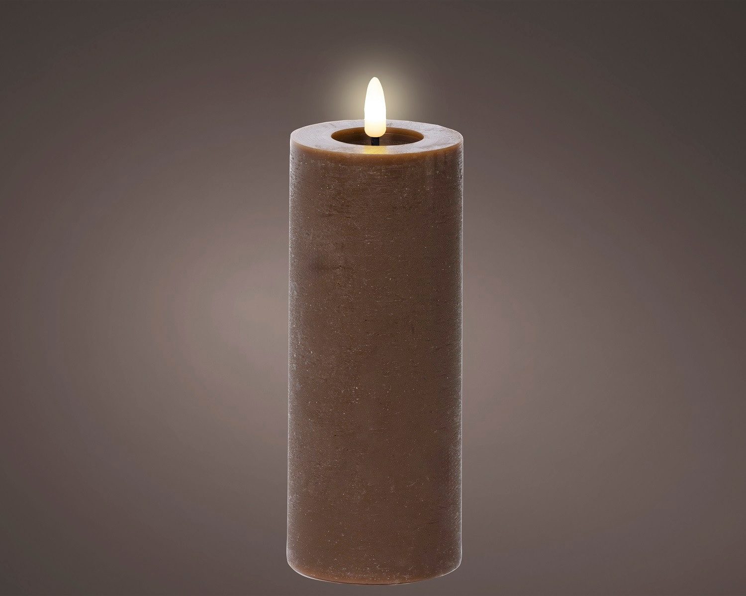 Lumineo LED-Christbaumkerzen Lumineo LED Wachskerze Dunkelbraun günstig online kaufen