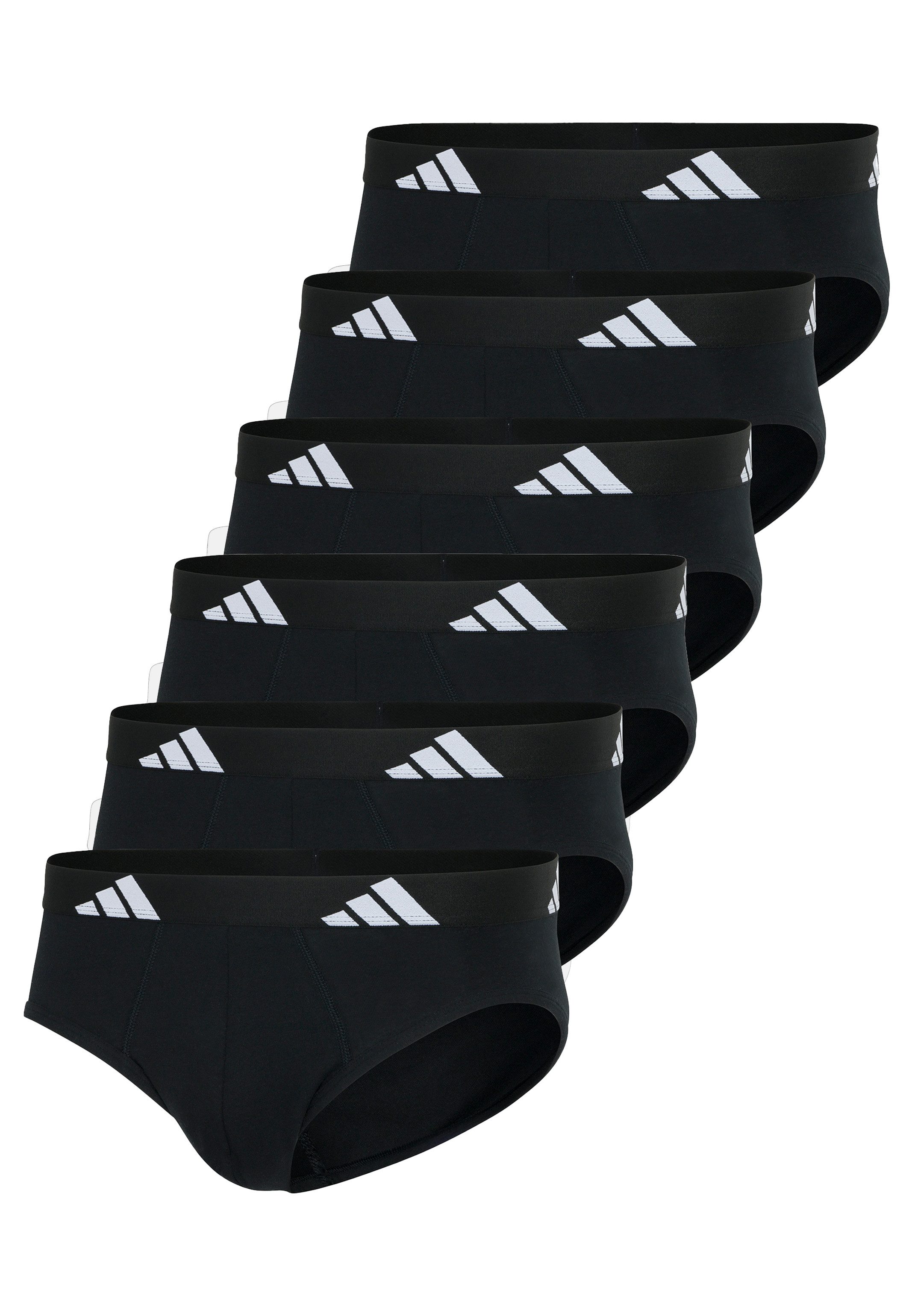 adidas Sportswear Slip 6er Pack Active Flex Cotton (Spar-Set, 6-St) Slip / Unterhose - Baumwolle - ohne Eingriff - Atmungsaktiv