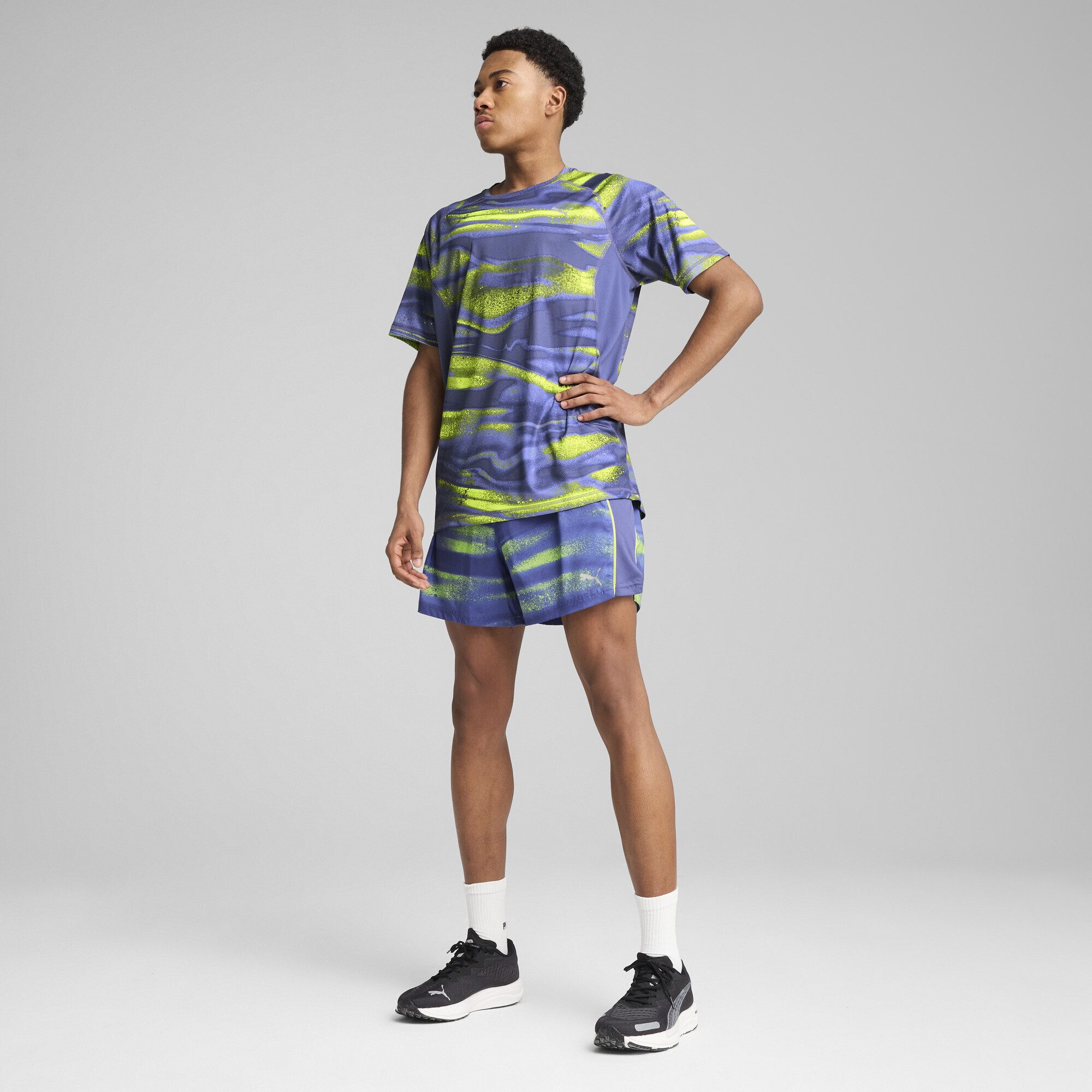 PUMA Laufshirt VELOCITY Lauf-T-Shirt mit Allover-Print günstig online kaufen