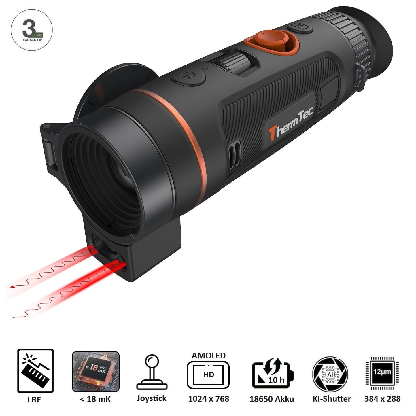 ThermTec Wärmebildkamera ThermTec Wärmebildkamera Wild 335L mit LRF für Jäger, Outdoor