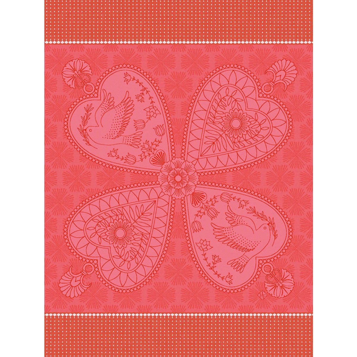 Le Jacquard Francais Geschirrtuch Geschirrtuch Peace & Love Amour 60x80 cm, (1-tlg., 1 x Geschirrtuch), jacquard-gewebt