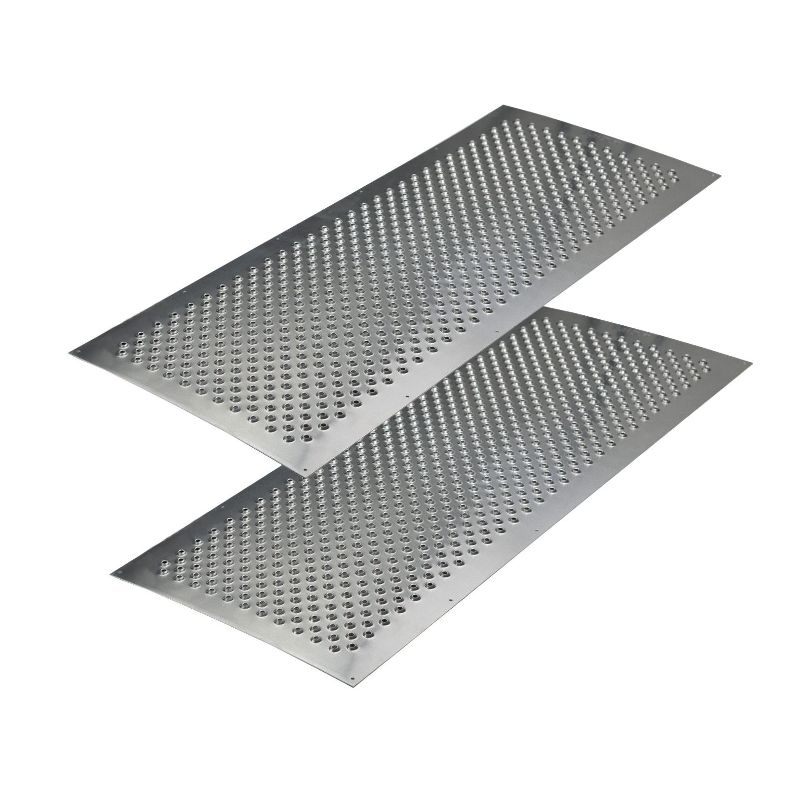 Auffahrrampe Trittschutzblech Lochblech Alu gebördelt 1000 x400 mm 1,5mm Trittsiche