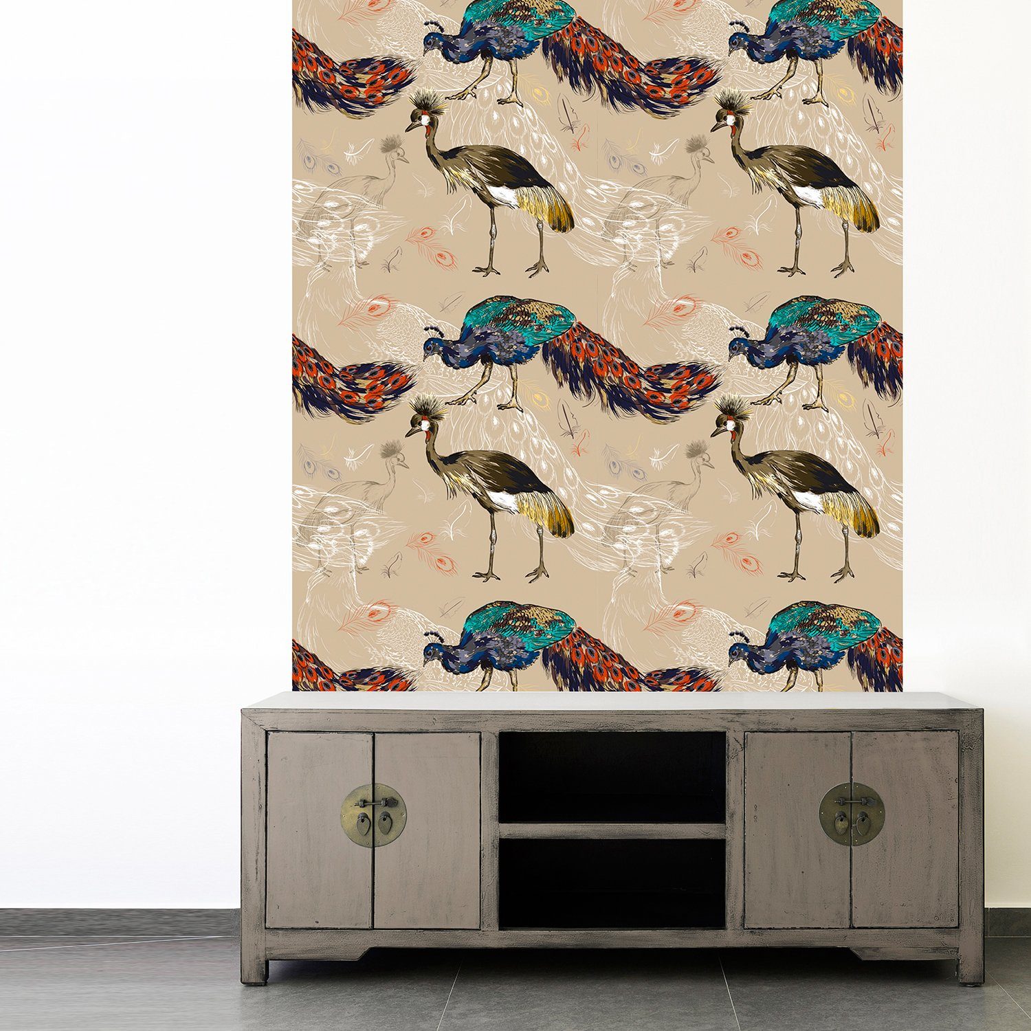 queence Vinyltapete Mickey, glatt, Fellimitat, Motiv, Reptilienprägung, animal print, bedruckt, tropisch, 90x250cm, selbstklebend, kinderleichte Anbringung, Sticker