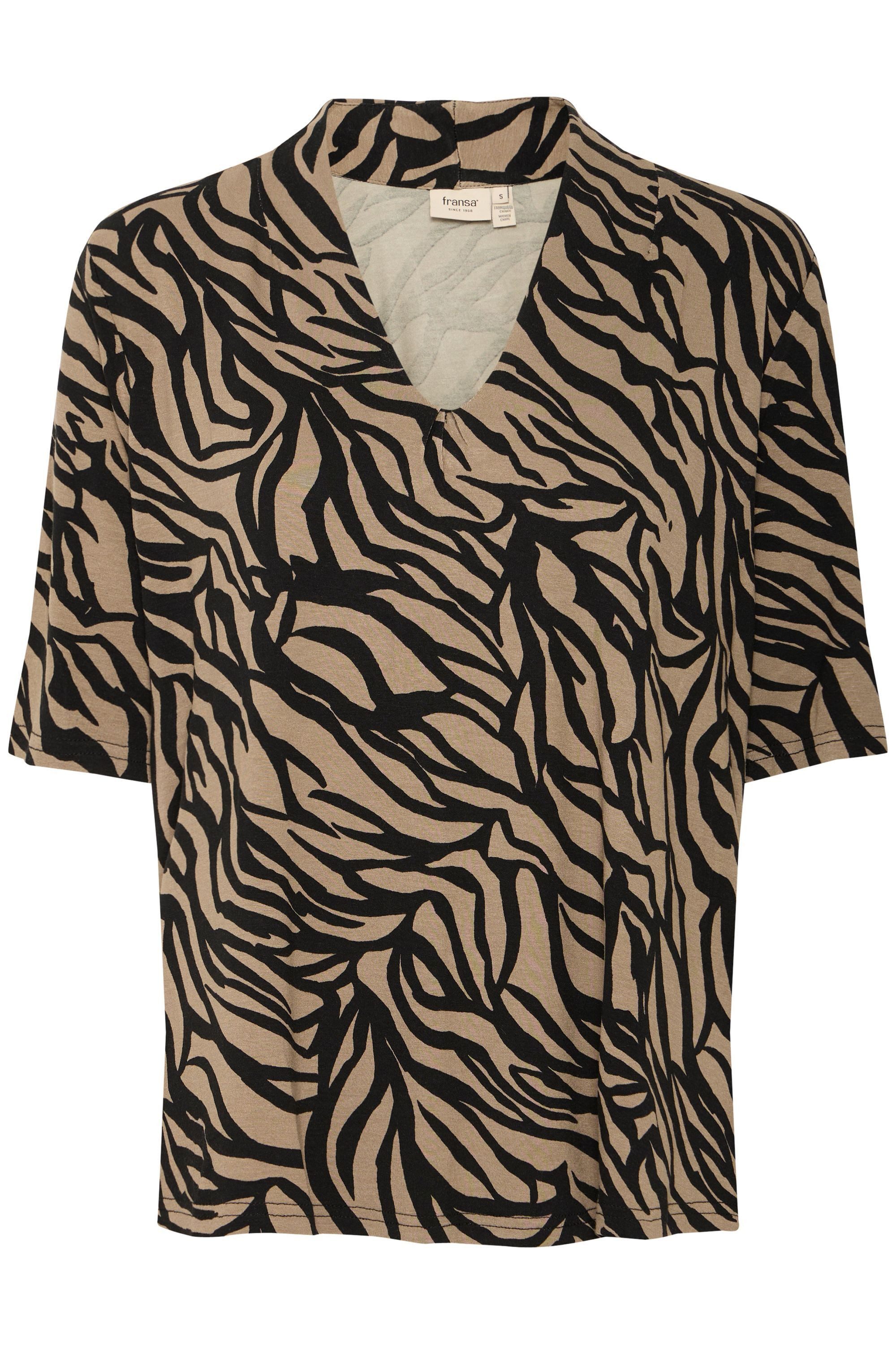 fransa Kurzarmbluse Fransa FRFLORA TEE 4 günstig online kaufen