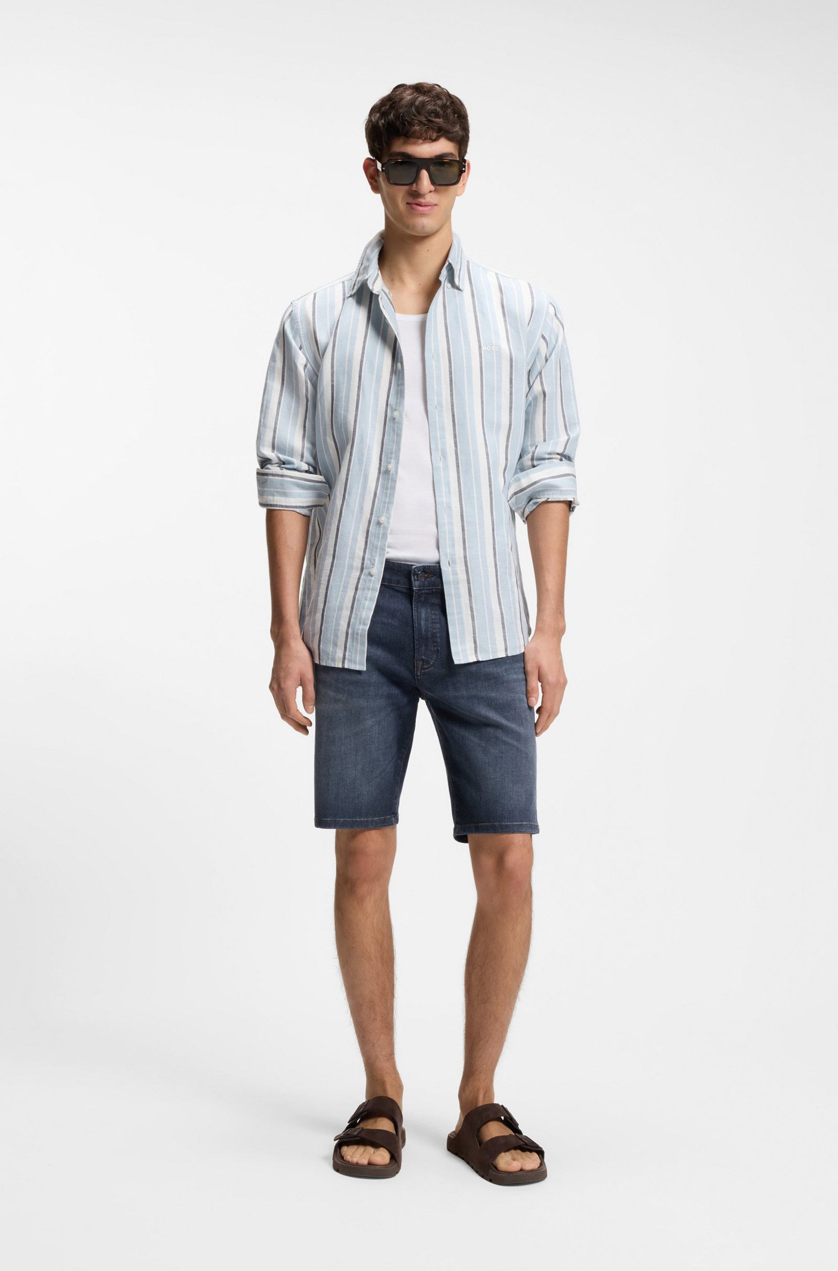 BOSS ORANGE Shorts Re.Maine aus Soft-Motion-Denim (1-tlg)