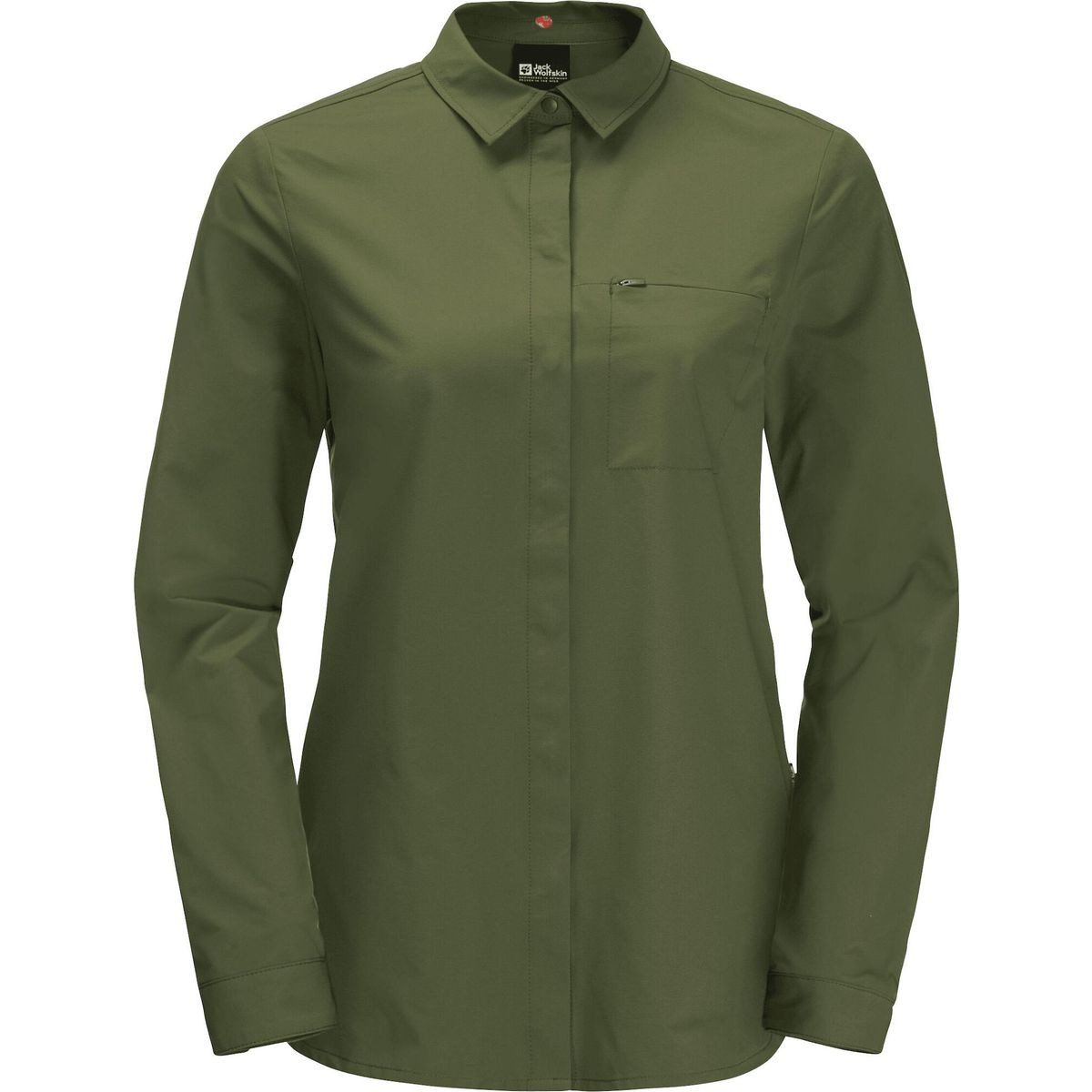 Jack Wolfskin Outdoorbluse Light Wander LS Shirt W Atmungsaktives und dehnbares Outdoor-Shirt mit UV-Schutz und