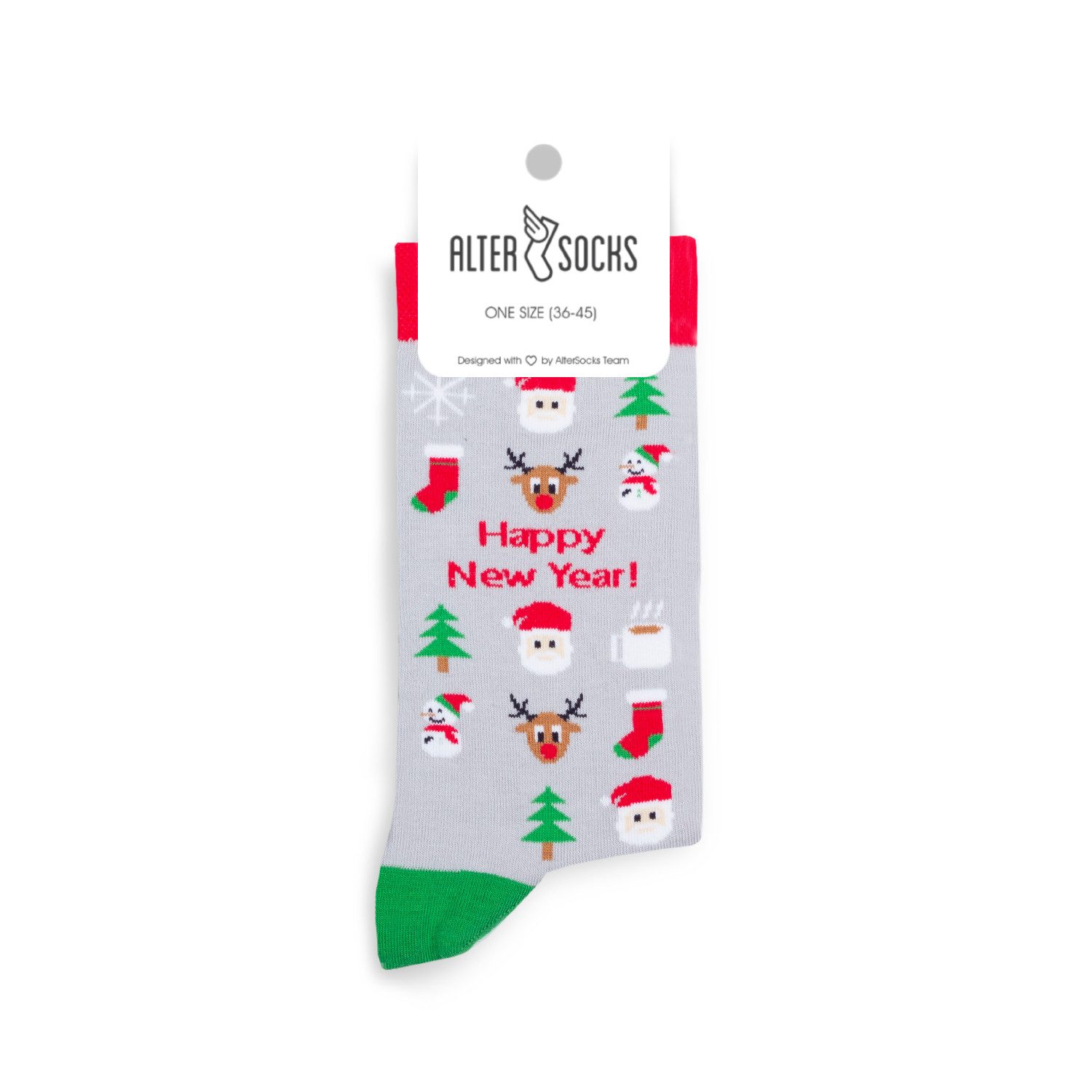AlterSocks Freizeitsocken Забавные носки Weihnachtsocken Damen & Herren Unisex Размер 36 – 45