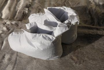 Kopfkissen Kuschelwarme Daunenschuhe Bettschuhe Hausschuhe weiß Gr. 1, Betten Hofmann, Füllung: Landdaunen