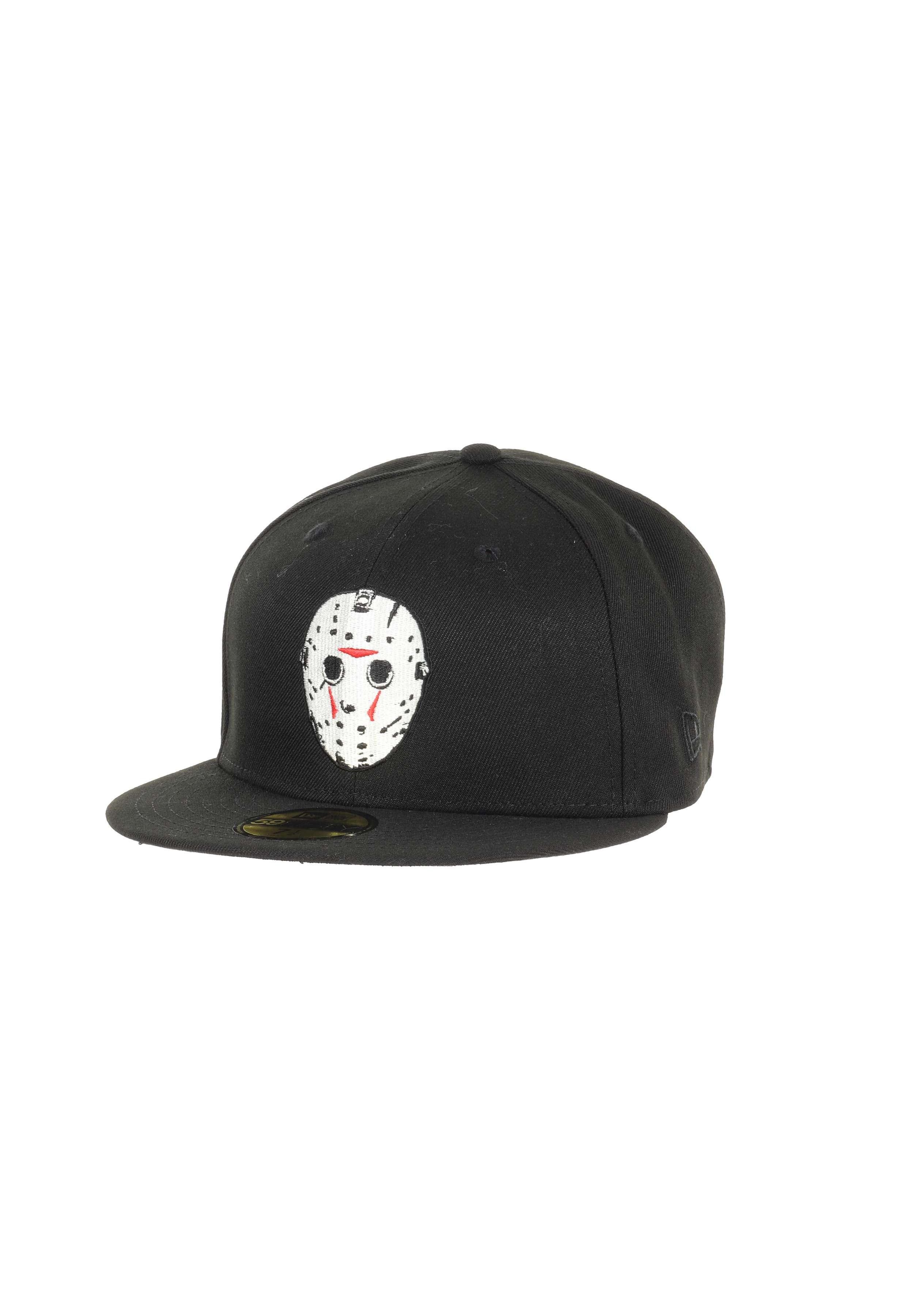 New Era Flat Cap Freitag der 13. Jason Maske Camp Crystal Lake Schwarz 59Fifty Basecap (1-St)