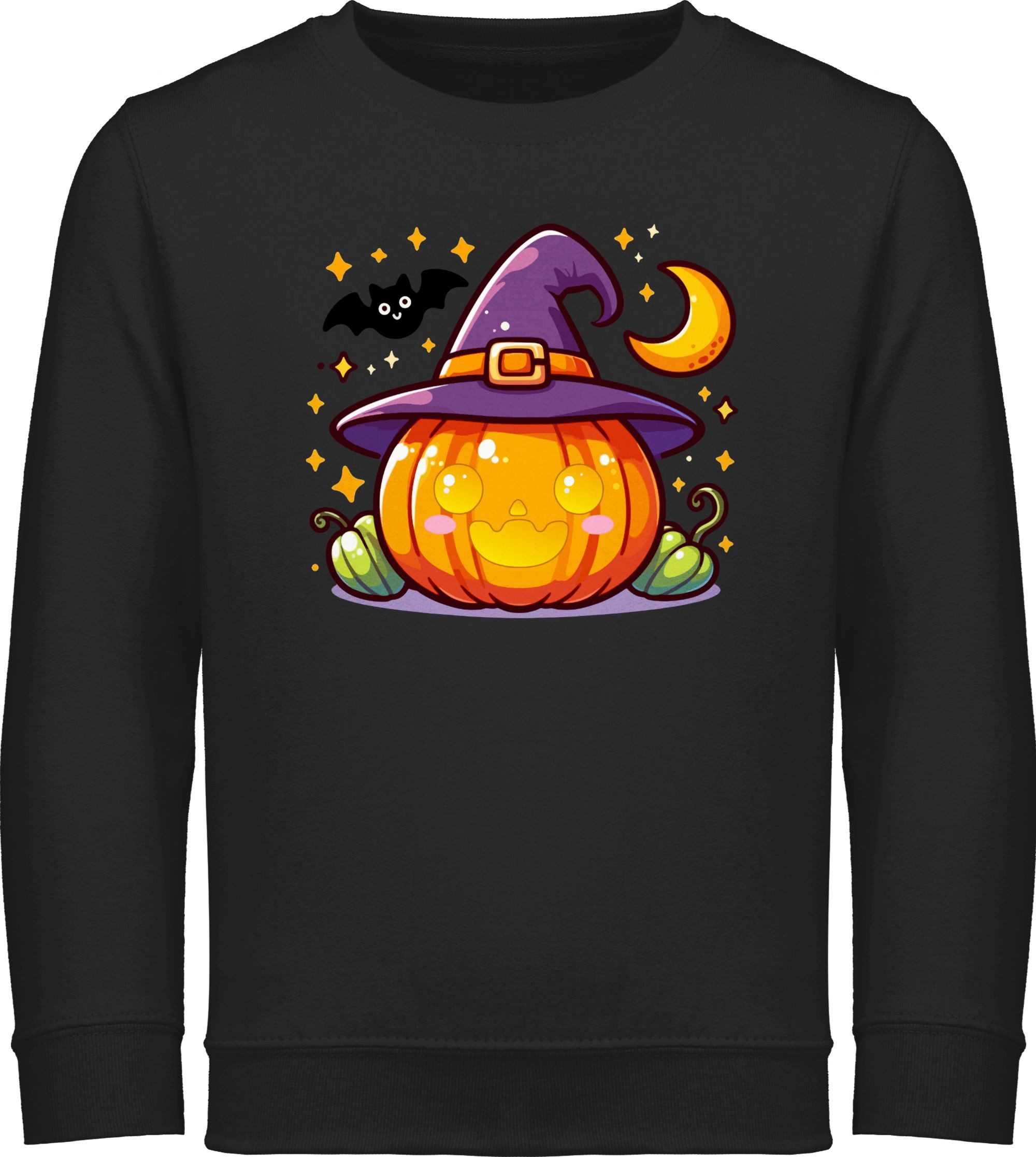 Sweatshirt Halloween Kürbis, Süßer Kürbis, Halloween Design, Kürbis und Fleder