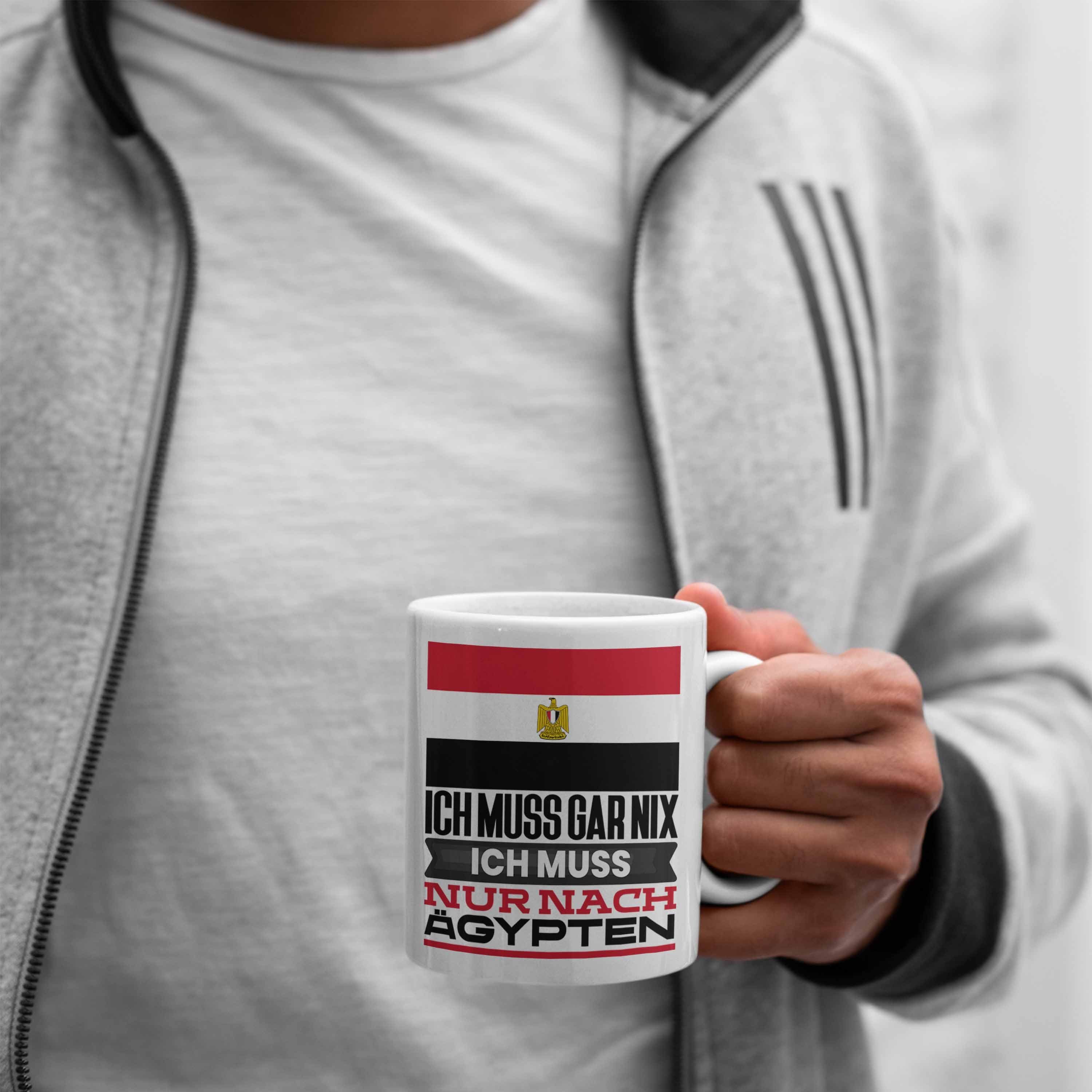 Ägypten Tasse Ich Urlaub Weiss Trendation Geschenk Ägypter für Tasse Geburtstag Geschenkidee