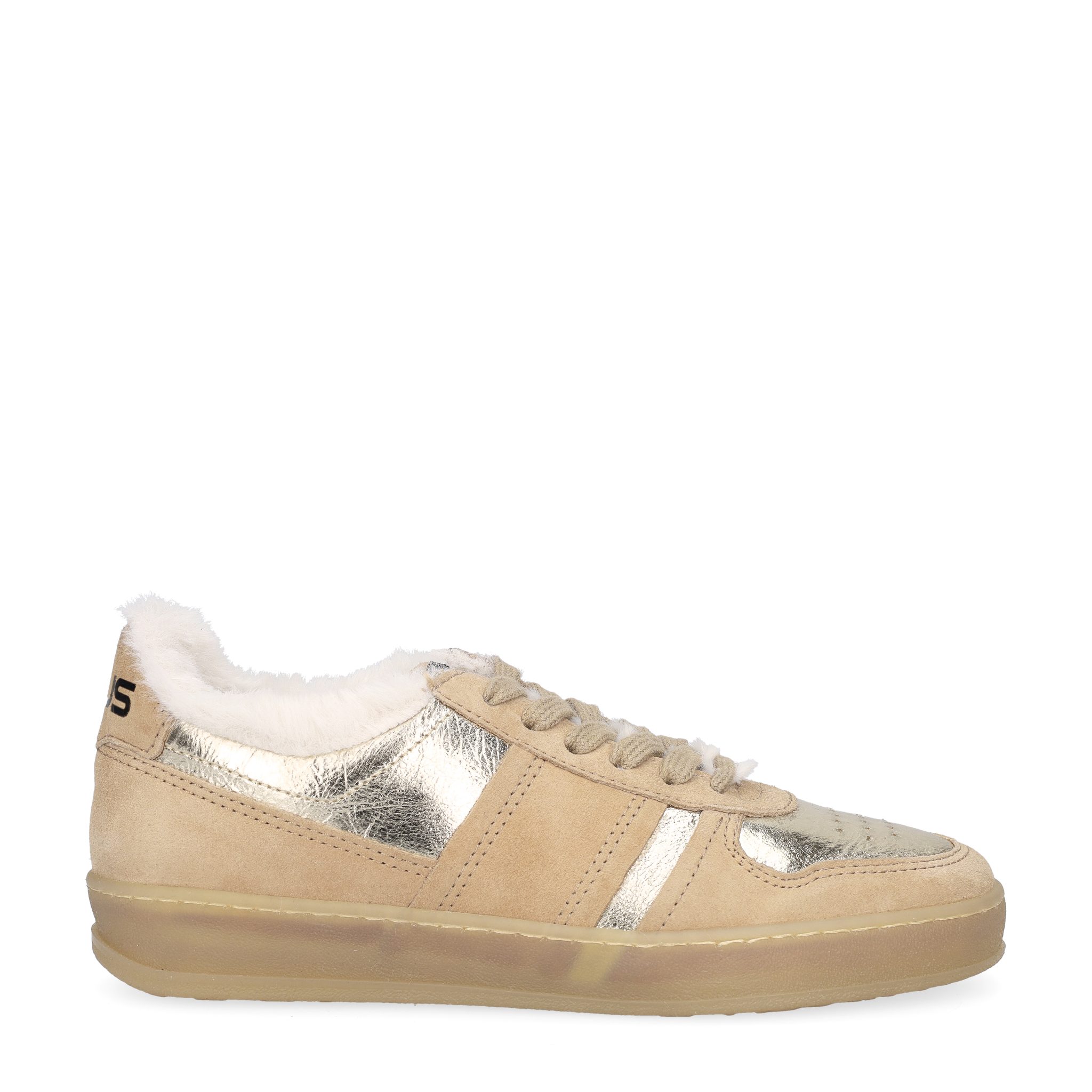 Mjus MJUS T94150 0003 AVENA, Warmfutter, Schnürschuhe, Beige / Gold, Damen Schnürschuh