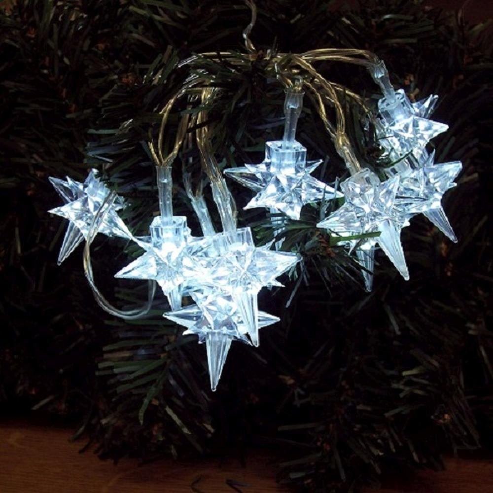 FHS LED-Lichterkette 06129 LED Lichterkette 3D Stern kaltweiß günstig online kaufen