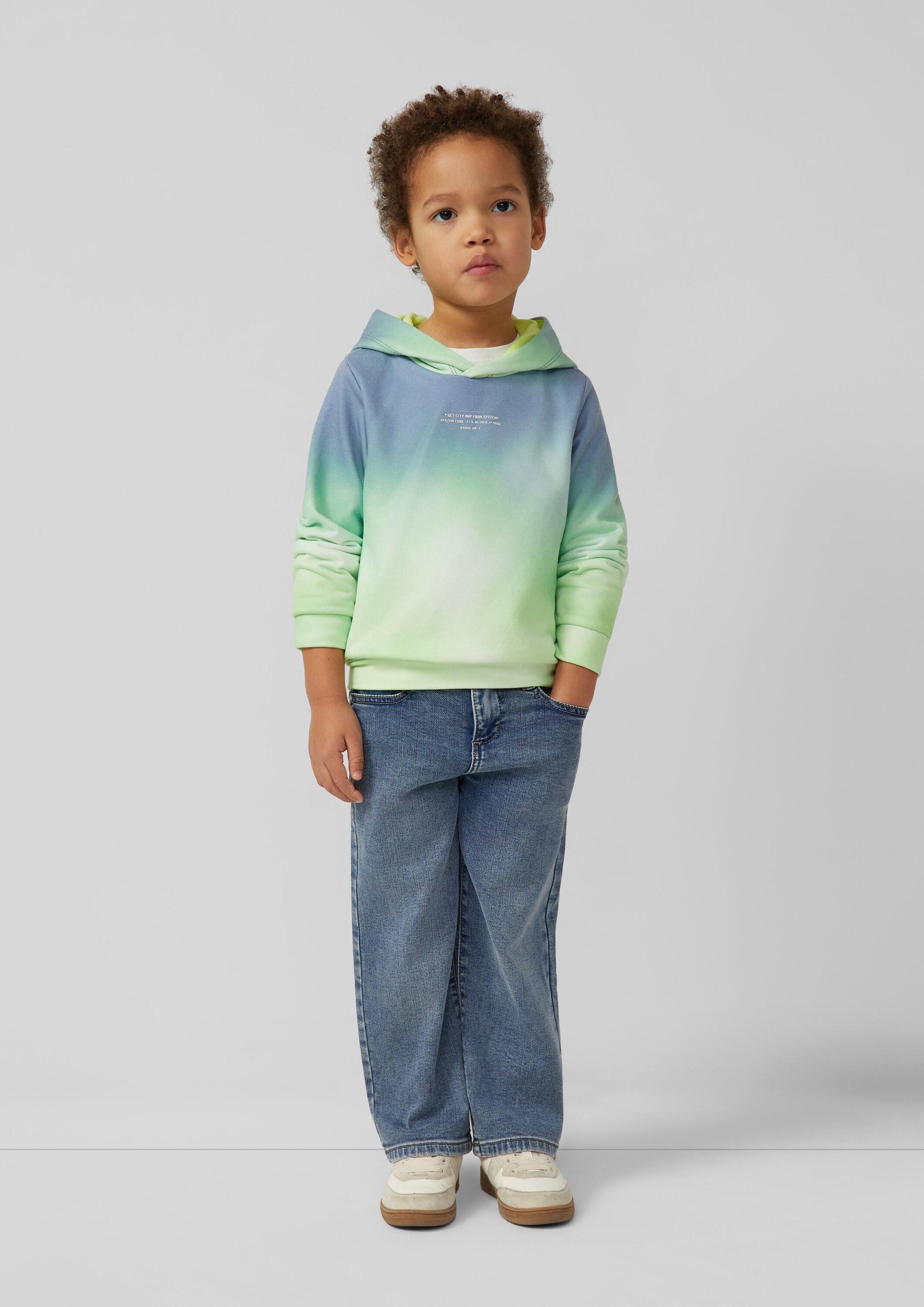s.Oliver Sweatshirt Sweatshirt Hoodie mit Farbverlauf