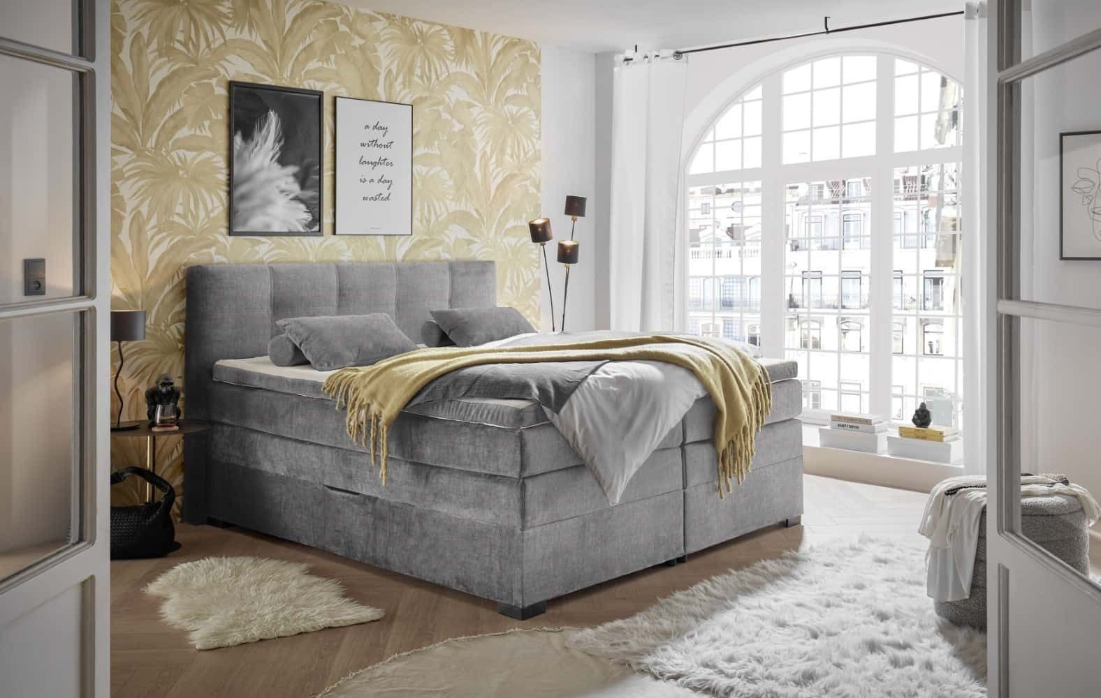 ED EXCITING DESIGN Boxspringbett Fanes, mit Bettkästen