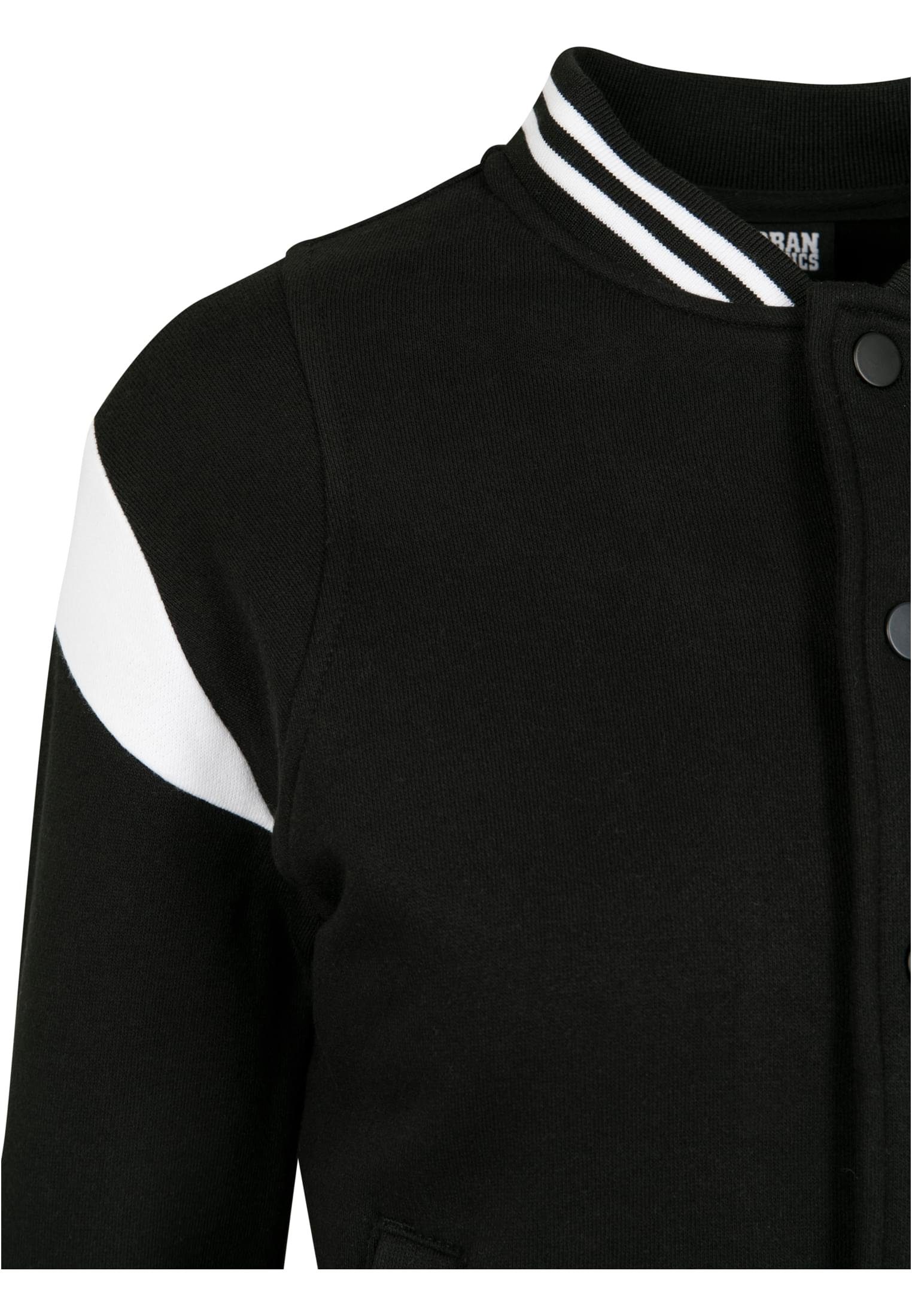 URBAN CLASSICS Sommerjacke TB2618 College Sweat Inset blk/wht