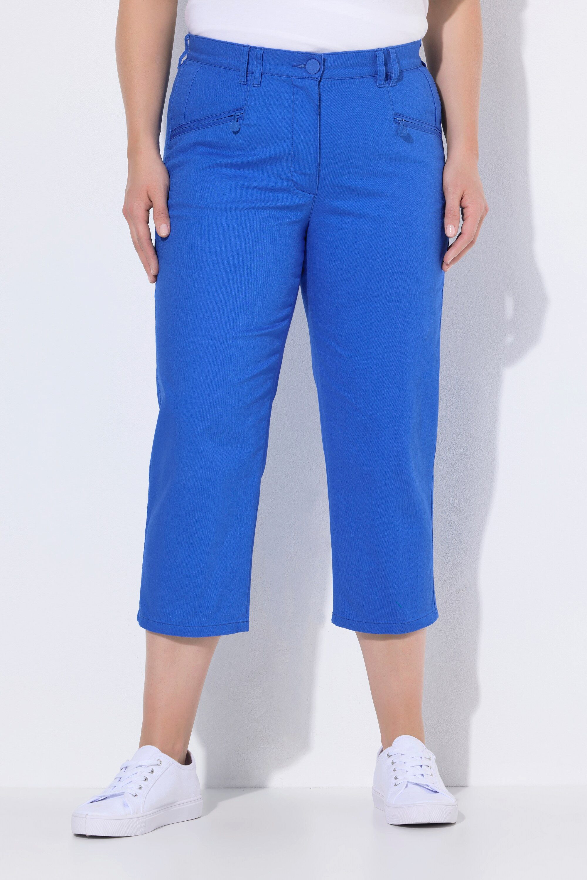 Ulla Popken 7/8-Hose 7/8-Jeans Mony Elastikbund Reißverschlusstaschen