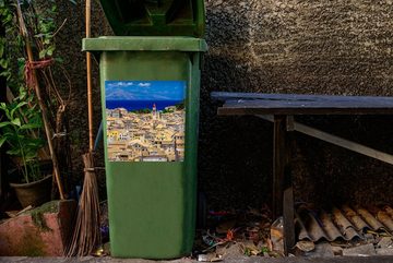 MuchoWow Wandsticker Korfu - Griechenland - Architektur (1 St), Mülleimer-aufkleber, Mülltonne, Sticker, Container, Abfalbehälter