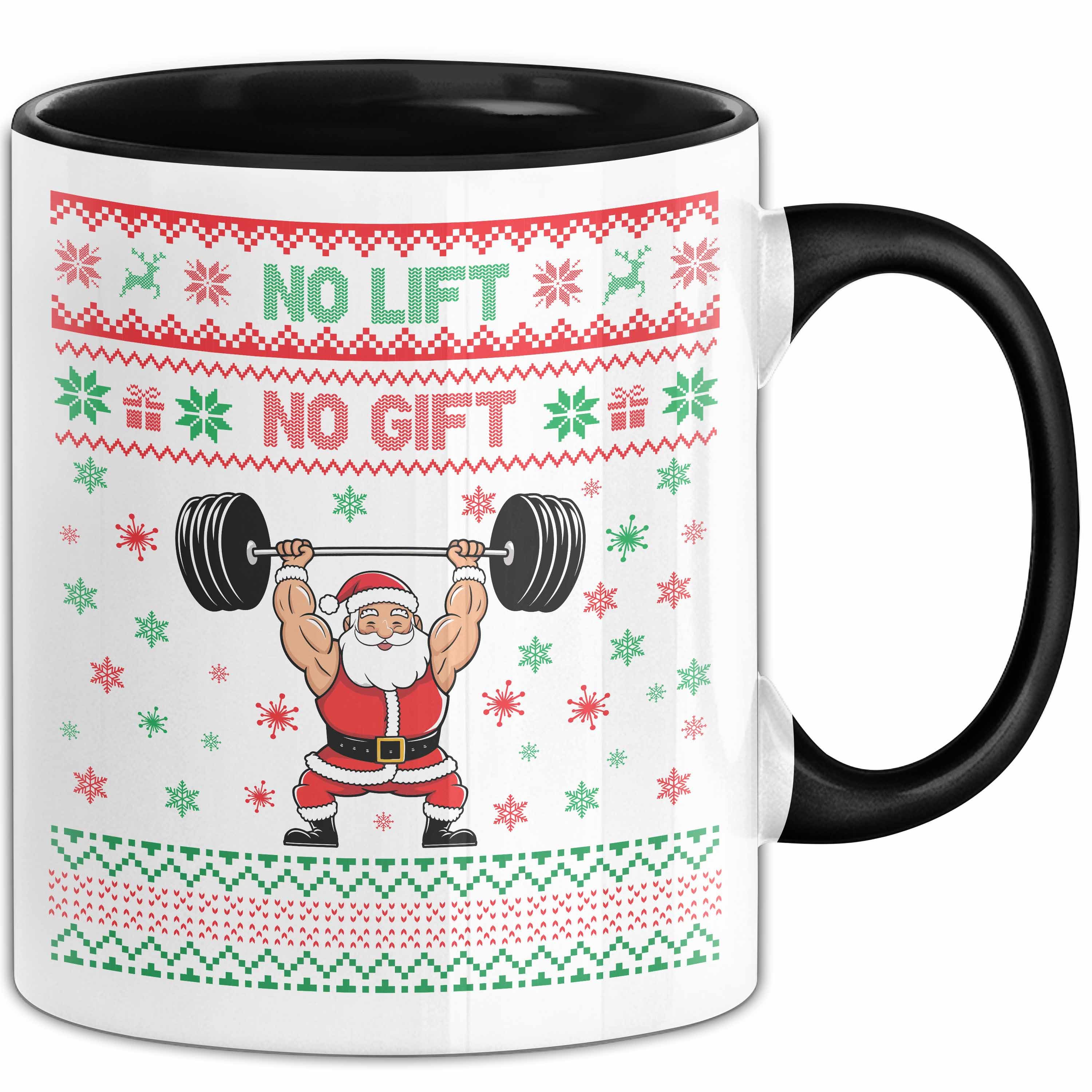 Trendation Tasse Lifter No Lift No Gift Tasse Geschenkidee Gym Bodybuilder Fitness We